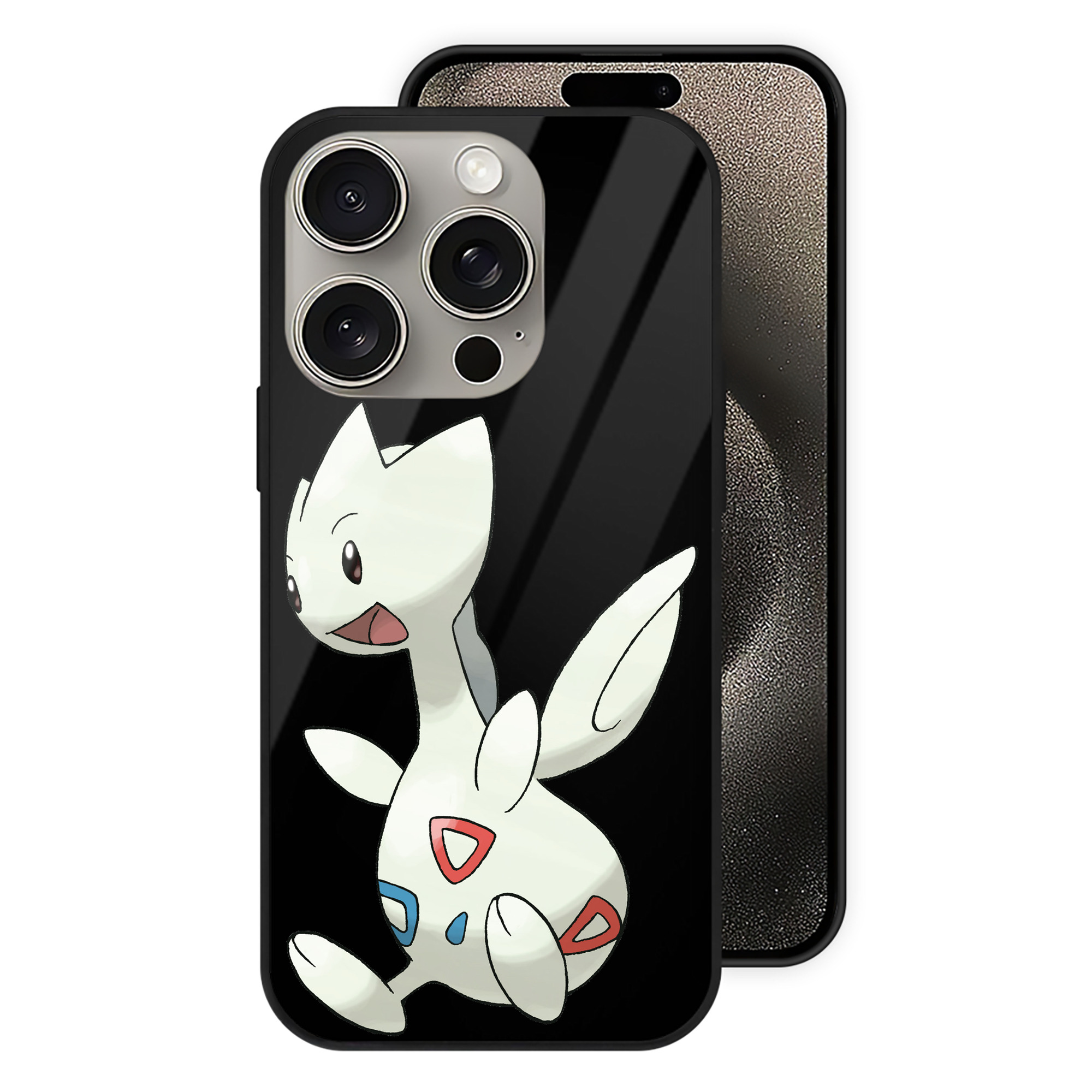 （画像用） ポケットモンスター Pokémon 【iPhone15Pro対応】スマホケース 耐衝撃＆黄変防止 背面ガラス