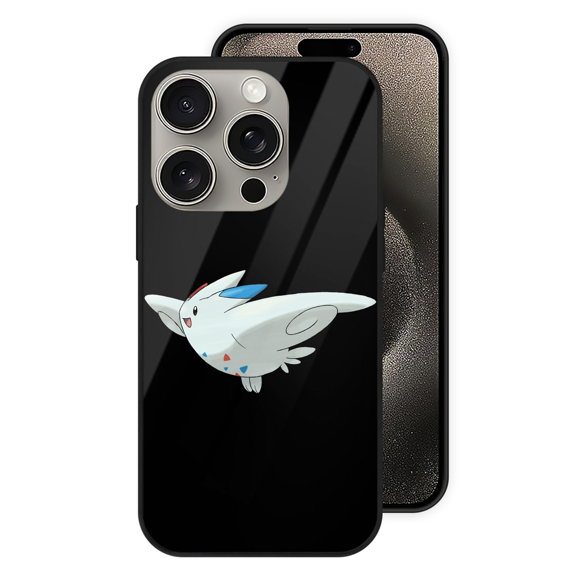 （画像用） ポケットモンスター Pokémon 【iPhone15Pro対応】スマホケース 耐衝撃＆黄変防止 背面ガラス