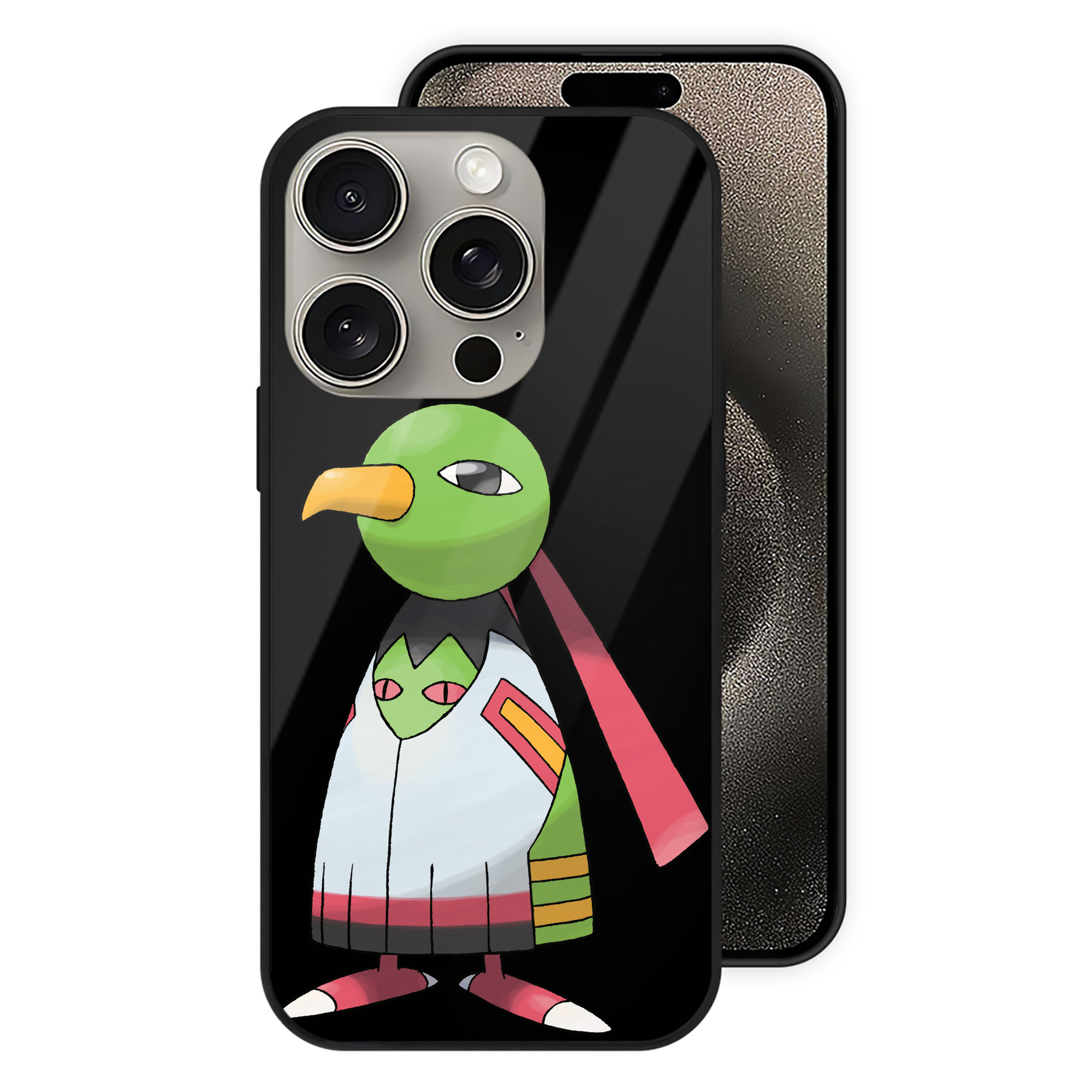 （画像用） ポケットモンスター Pokémon 【iPhone15Pro対応】スマホケース 耐衝撃＆黄変防止 背面ガラス