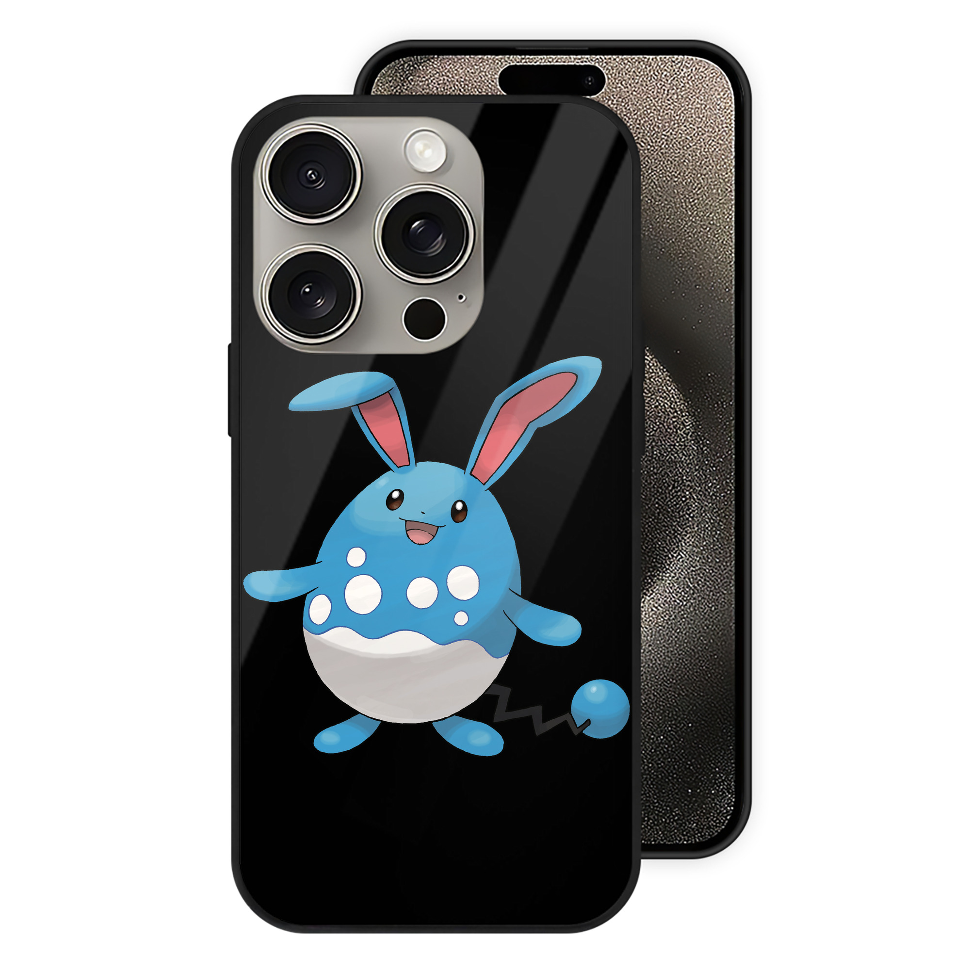 （画像用） ポケットモンスター Pokémon 【iPhone15Pro対応】スマホケース 耐衝撃＆黄変防止 背面ガラス