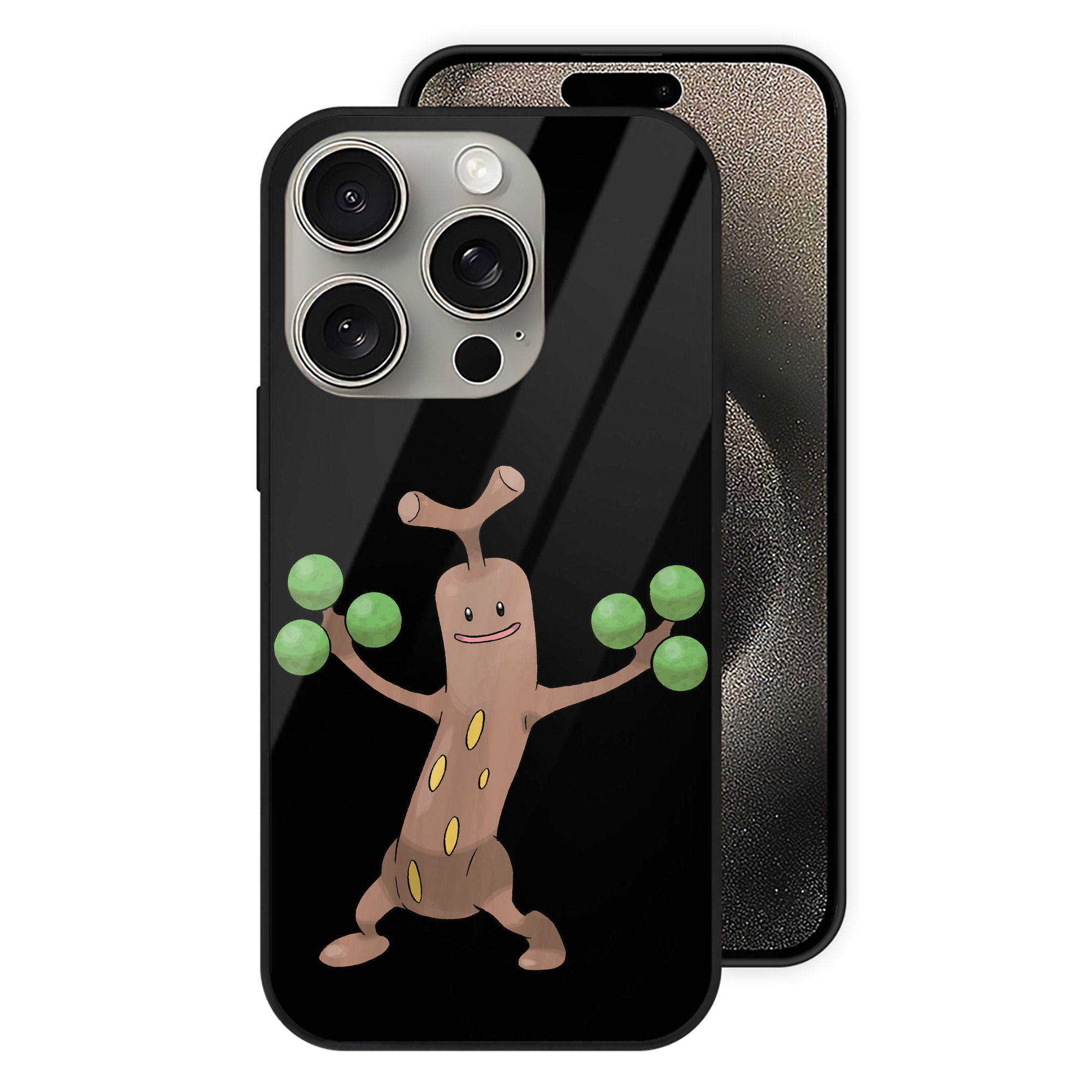 （画像用） ポケットモンスター Pokémon 【iPhone15Pro対応】スマホケース 耐衝撃＆黄変防止 背面ガラス