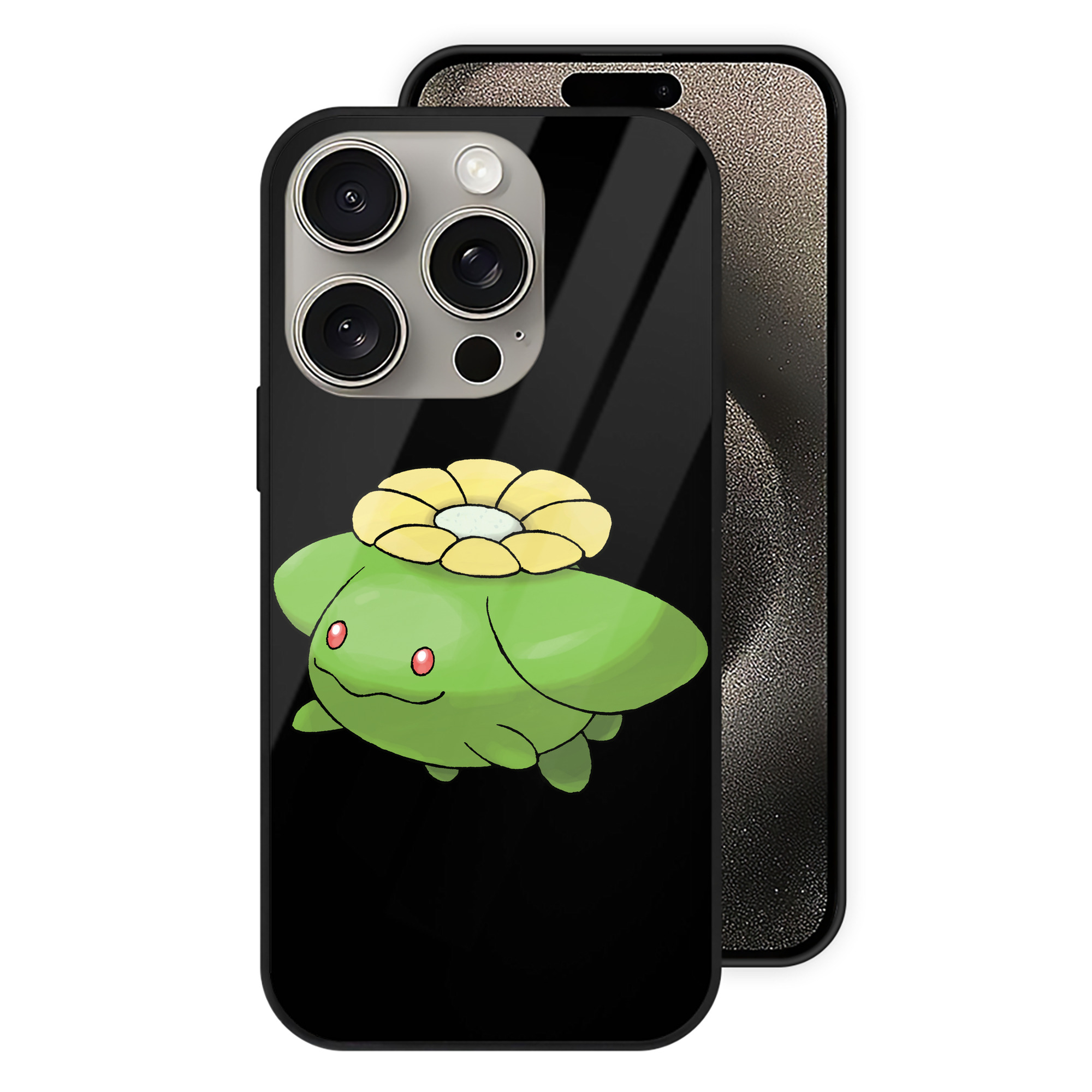 （画像用） ポケットモンスター Pokémon 【iPhone15Pro対応】スマホケース 耐衝撃＆黄変防止 背面ガラス