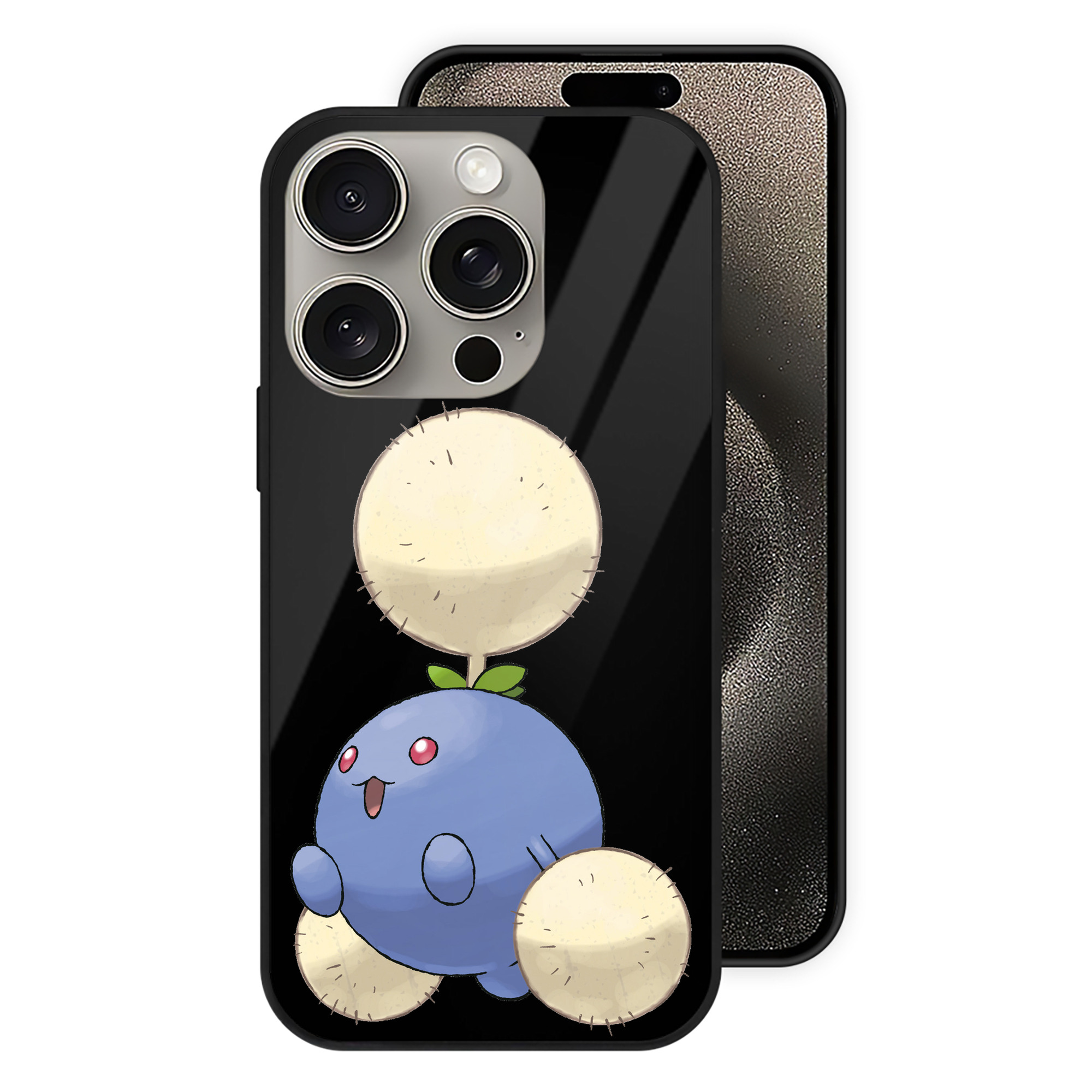 （画像用） ポケットモンスター Pokémon 【iPhone15Pro対応】スマホケース 耐衝撃＆黄変防止 背面ガラス