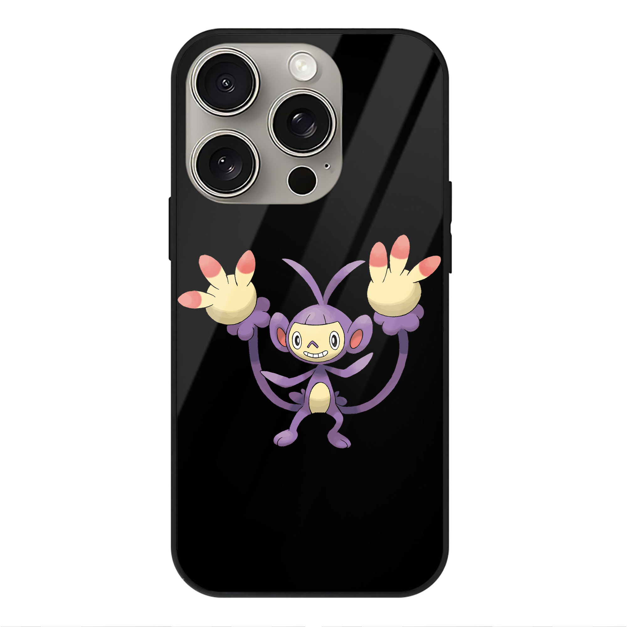 （画像用） ポケットモンスター Pokémon 【iPhone15Pro対応】スマホケース 耐衝撃＆黄変防止 背面ガラス