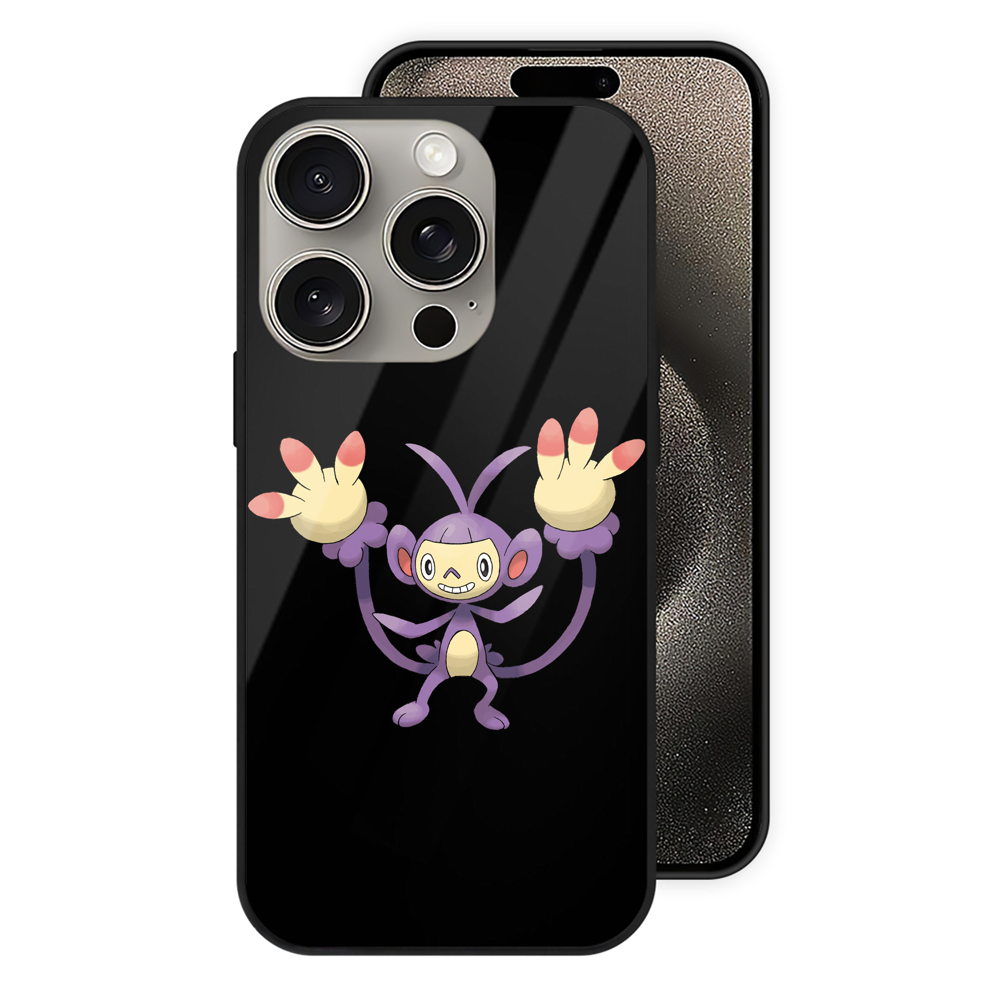 （画像用） ポケットモンスター Pokémon 【iPhone15Pro対応】スマホケース 耐衝撃＆黄変防止 背面ガラス