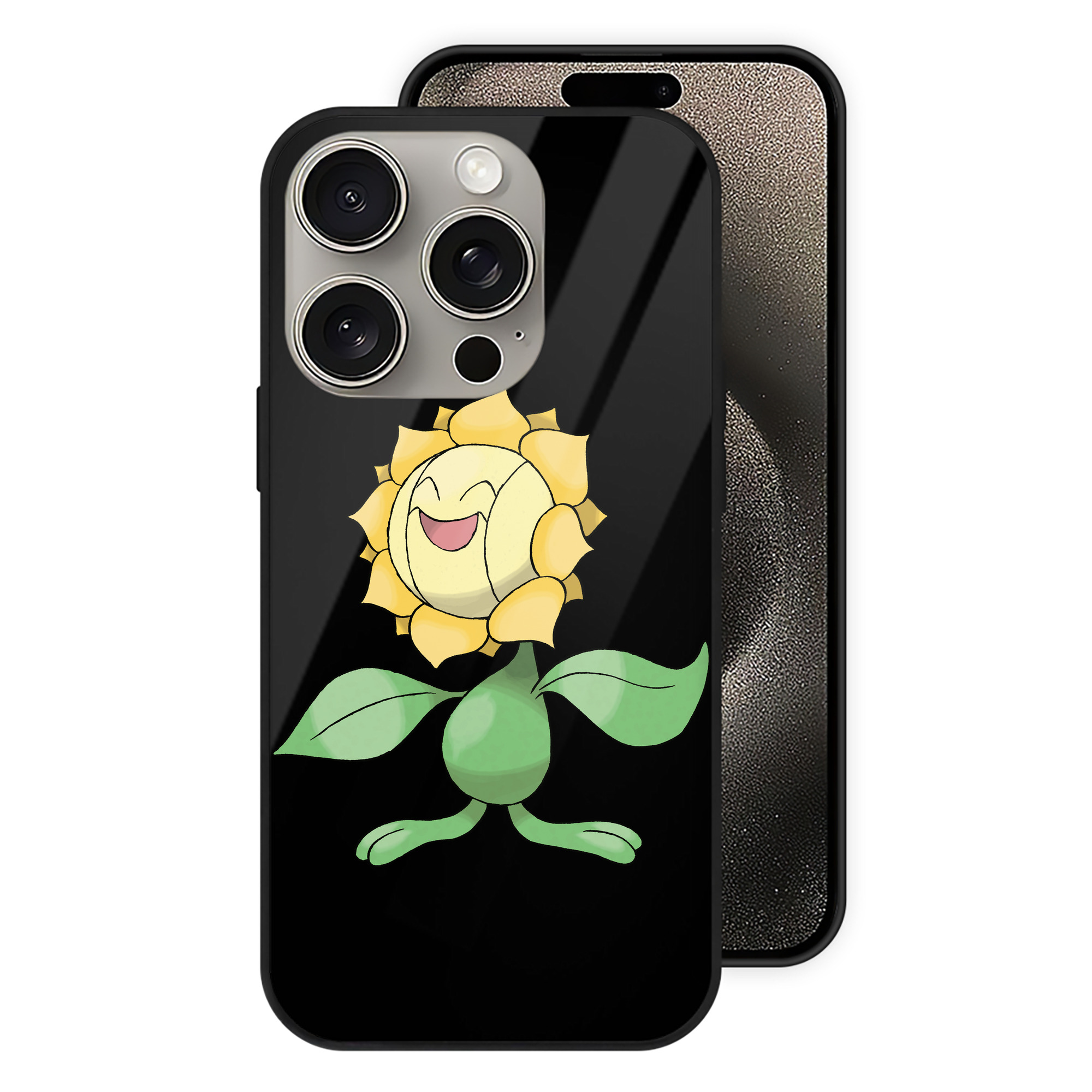 （画像用） ポケットモンスター Pokémon 【iPhone15Pro対応】スマホケース 耐衝撃＆黄変防止 背面ガラス