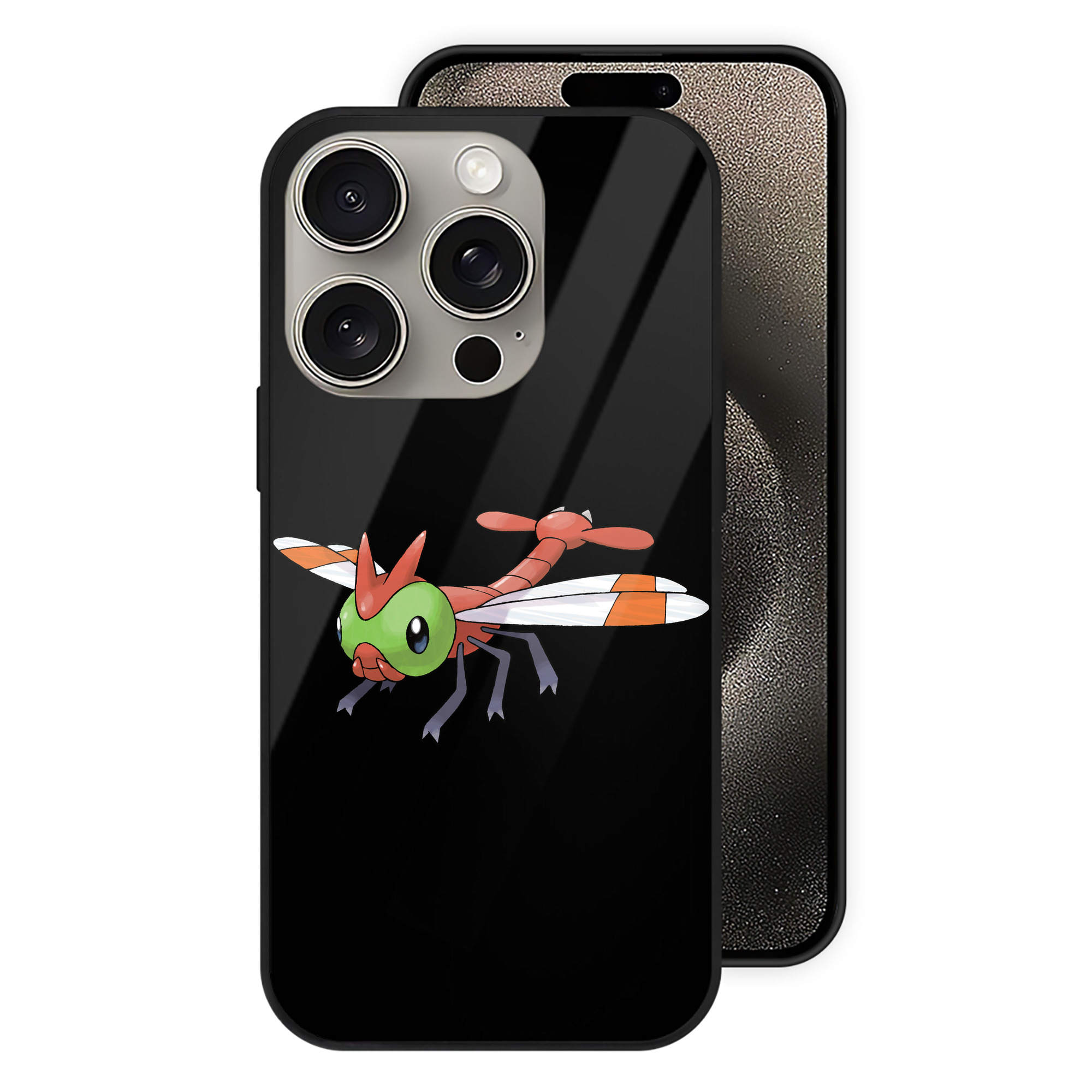 （画像用） ポケットモンスター Pokémon 【iPhone15Pro対応】スマホケース 耐衝撃＆黄変防止 背面ガラス