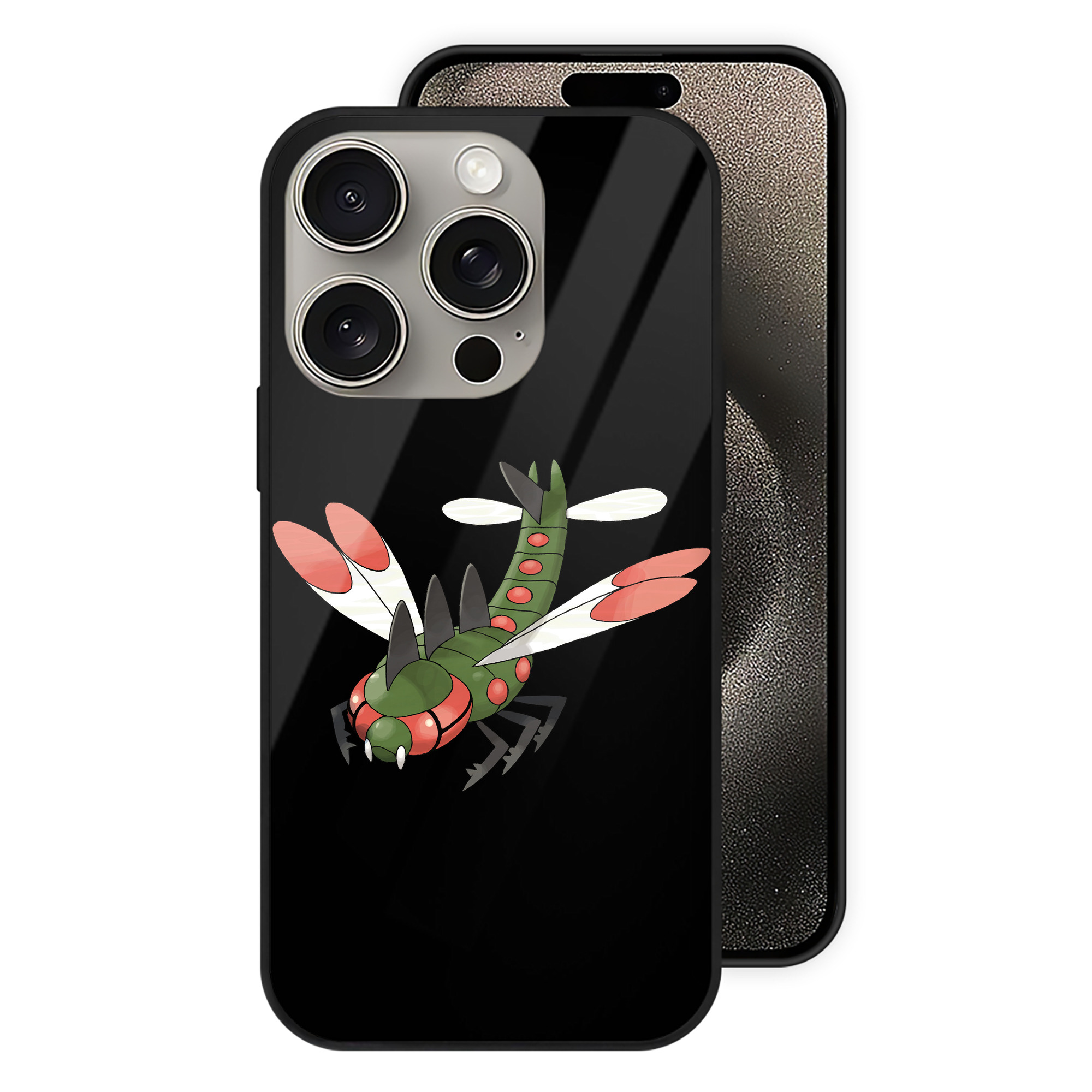 （画像用） ポケットモンスター Pokémon 【iPhone15Pro対応】スマホケース 耐衝撃＆黄変防止 背面ガラス