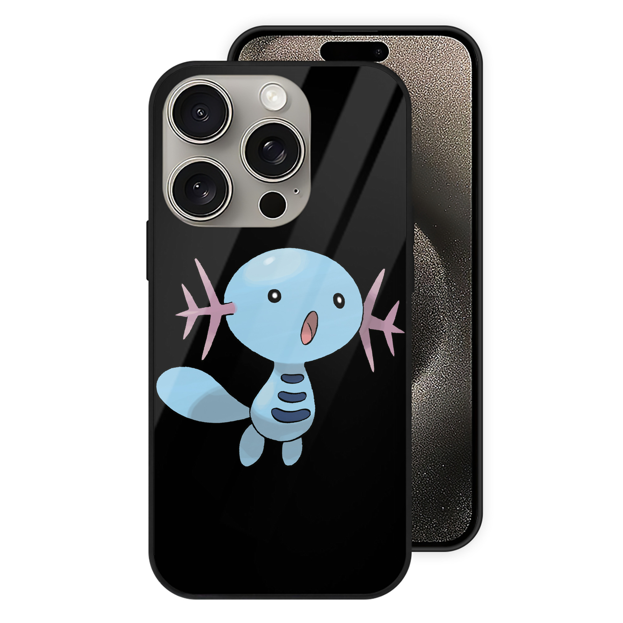 （画像用） ポケットモンスター Pokémon 【iPhone15Pro対応】スマホケース 耐衝撃＆黄変防止 背面ガラス