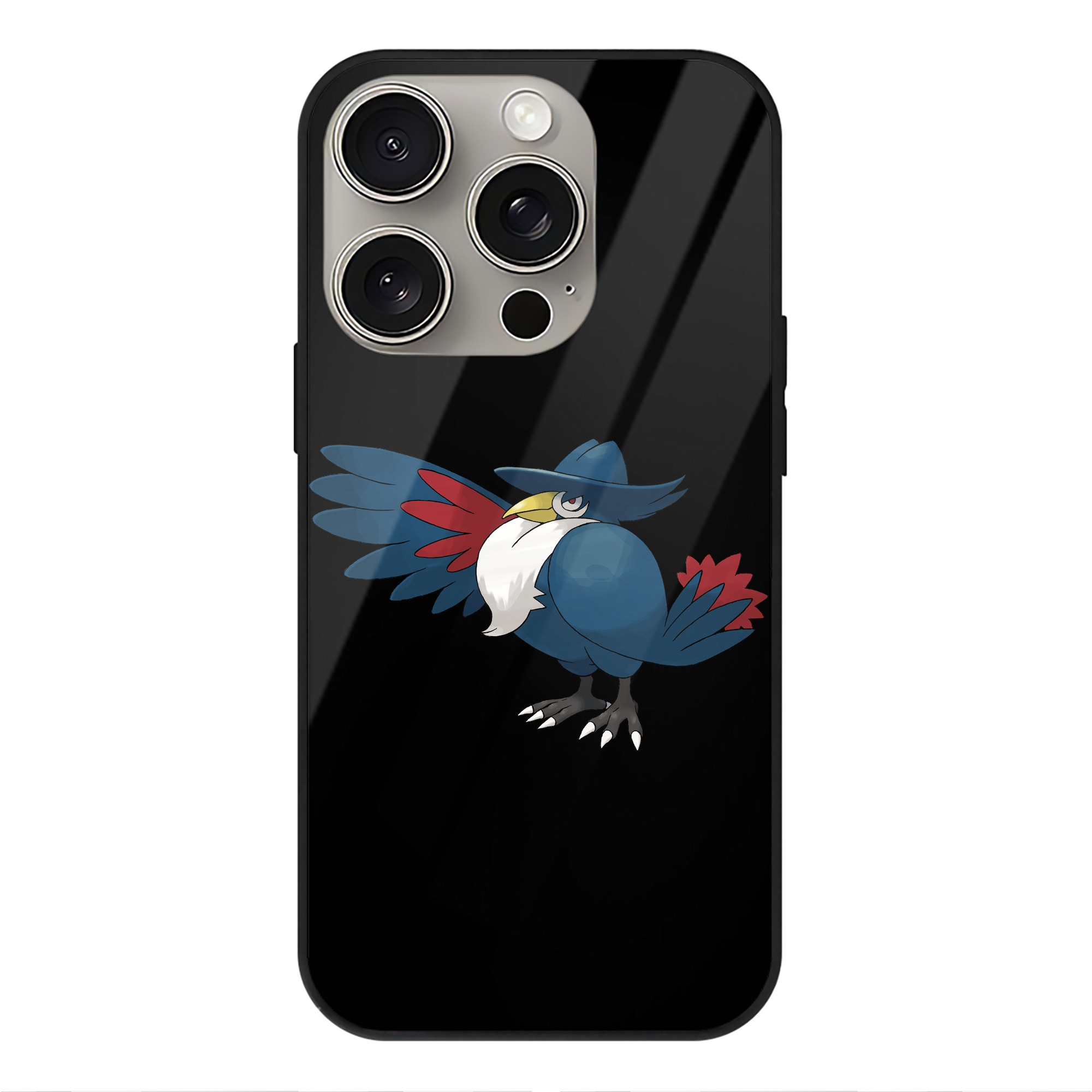 （画像用） ポケットモンスター Pokémon 【iPhone15Pro対応】スマホケース 耐衝撃＆黄変防止 背面ガラス