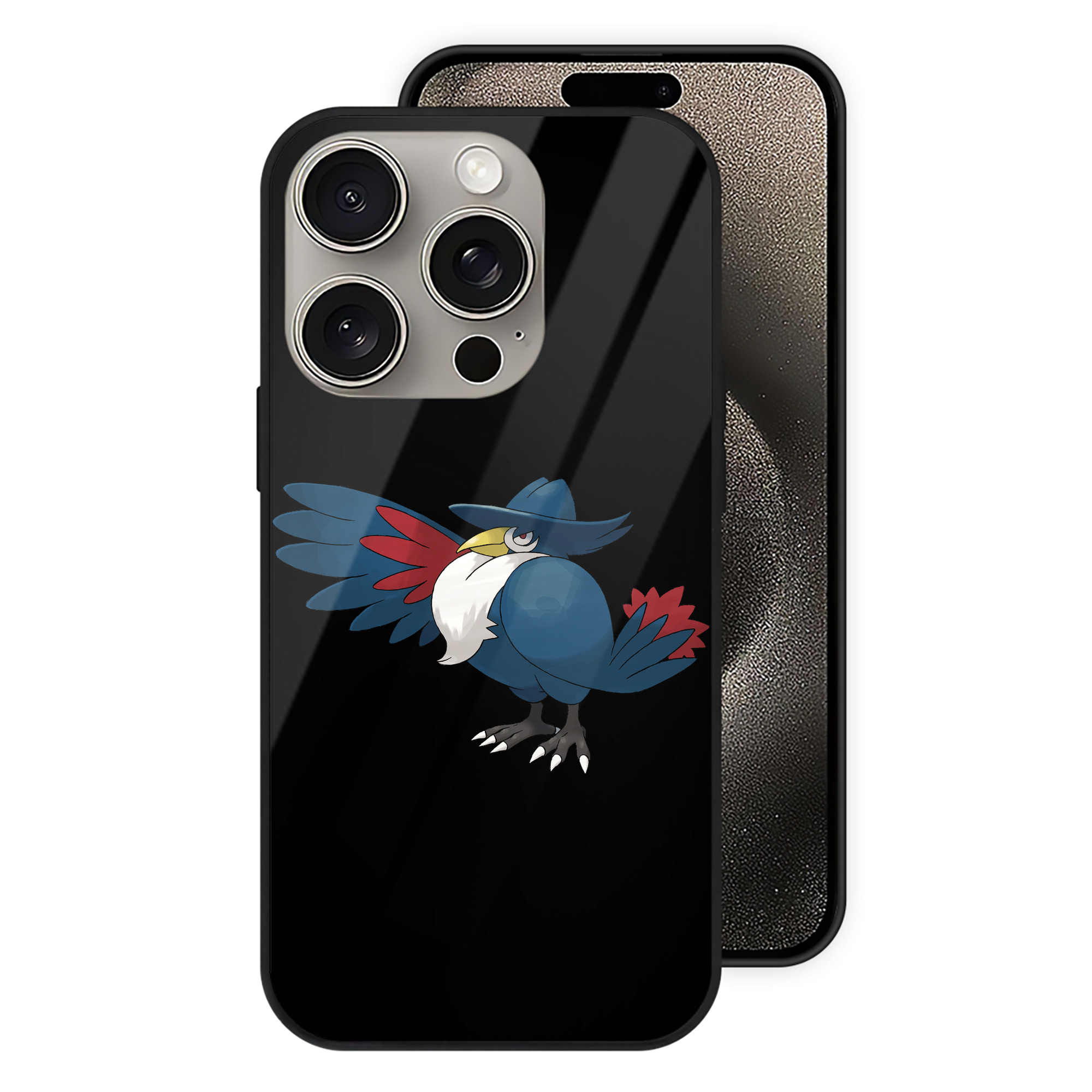 （画像用） ポケットモンスター Pokémon 【iPhone15Pro対応】スマホケース 耐衝撃＆黄変防止 背面ガラス