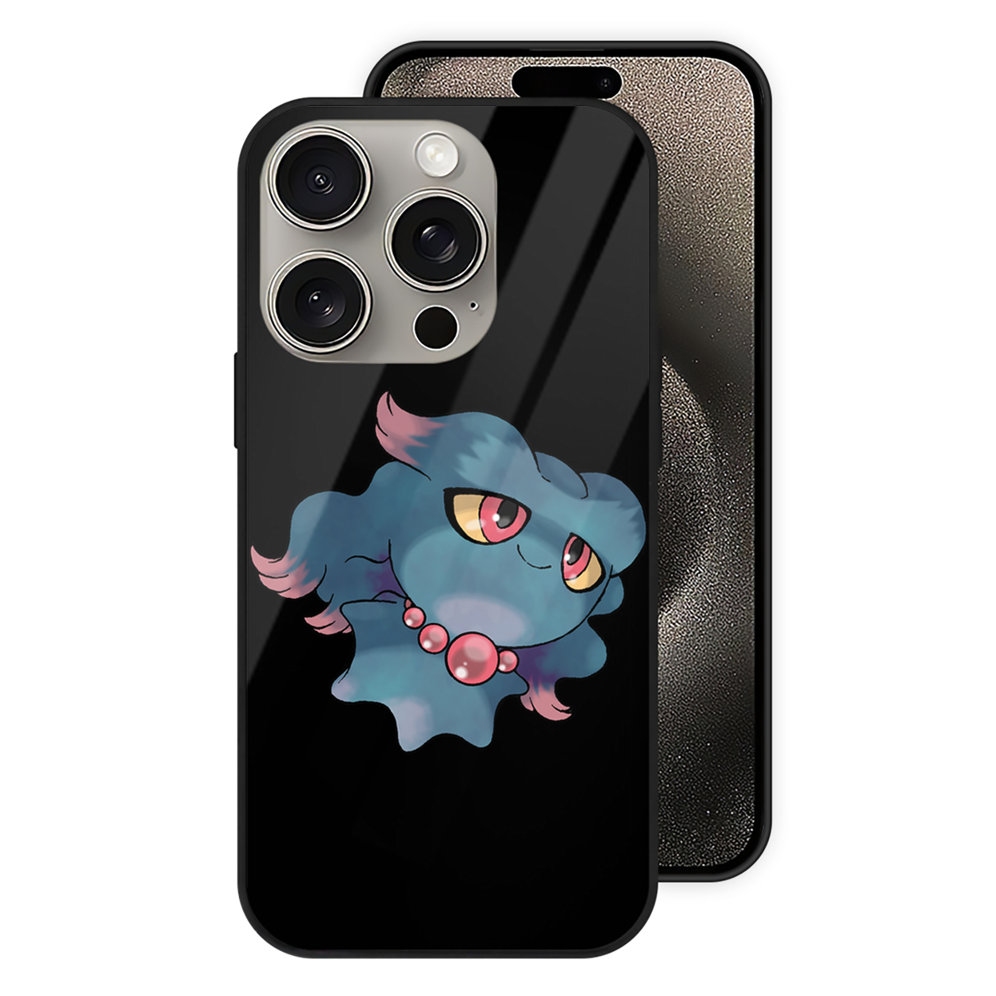 （画像用） ポケットモンスター Pokémon 【iPhone15Pro対応】スマホケース 耐衝撃＆黄変防止 背面ガラス
