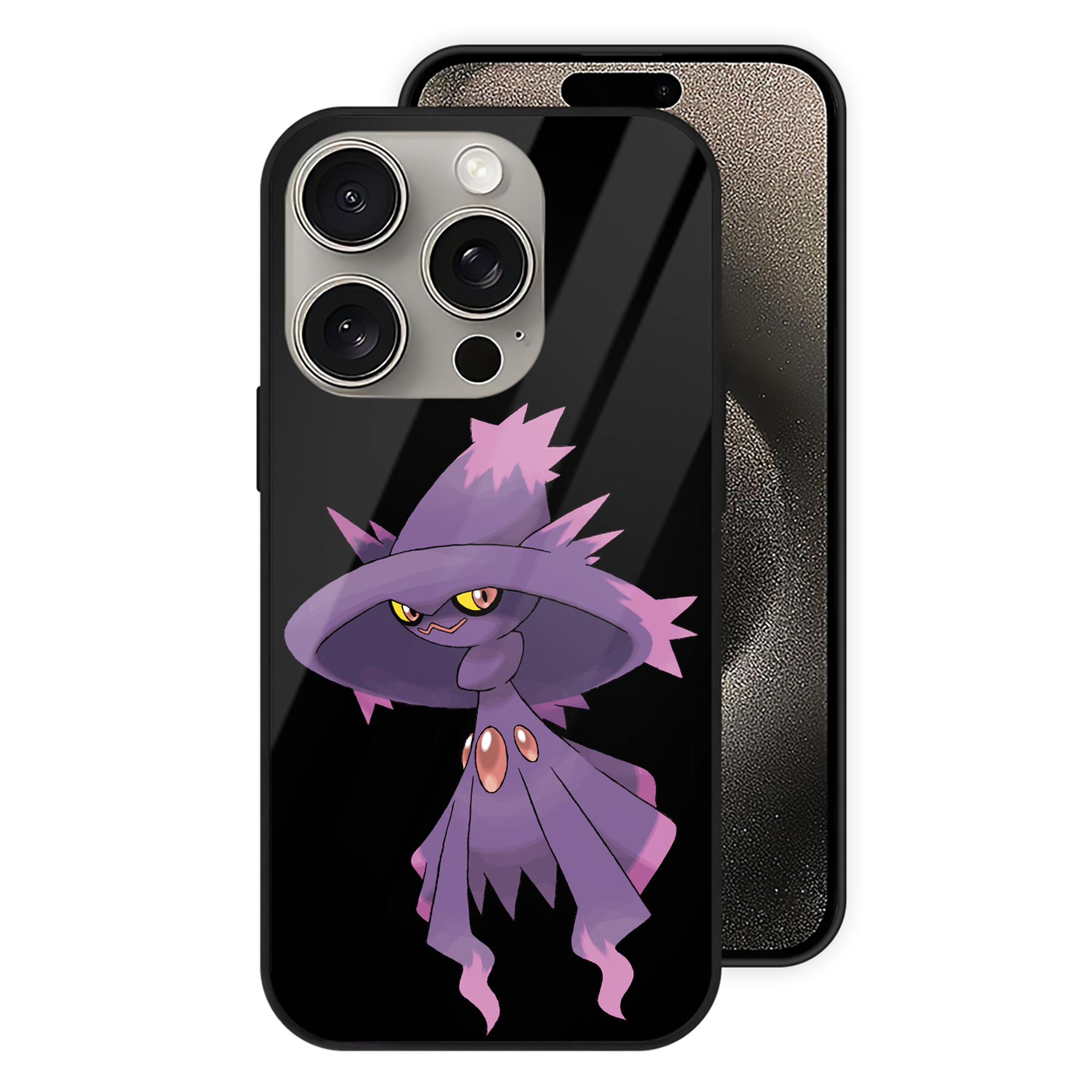 （画像用） ポケットモンスター Pokémon 【iPhone15Pro対応】スマホケース 耐衝撃＆黄変防止 背面ガラス