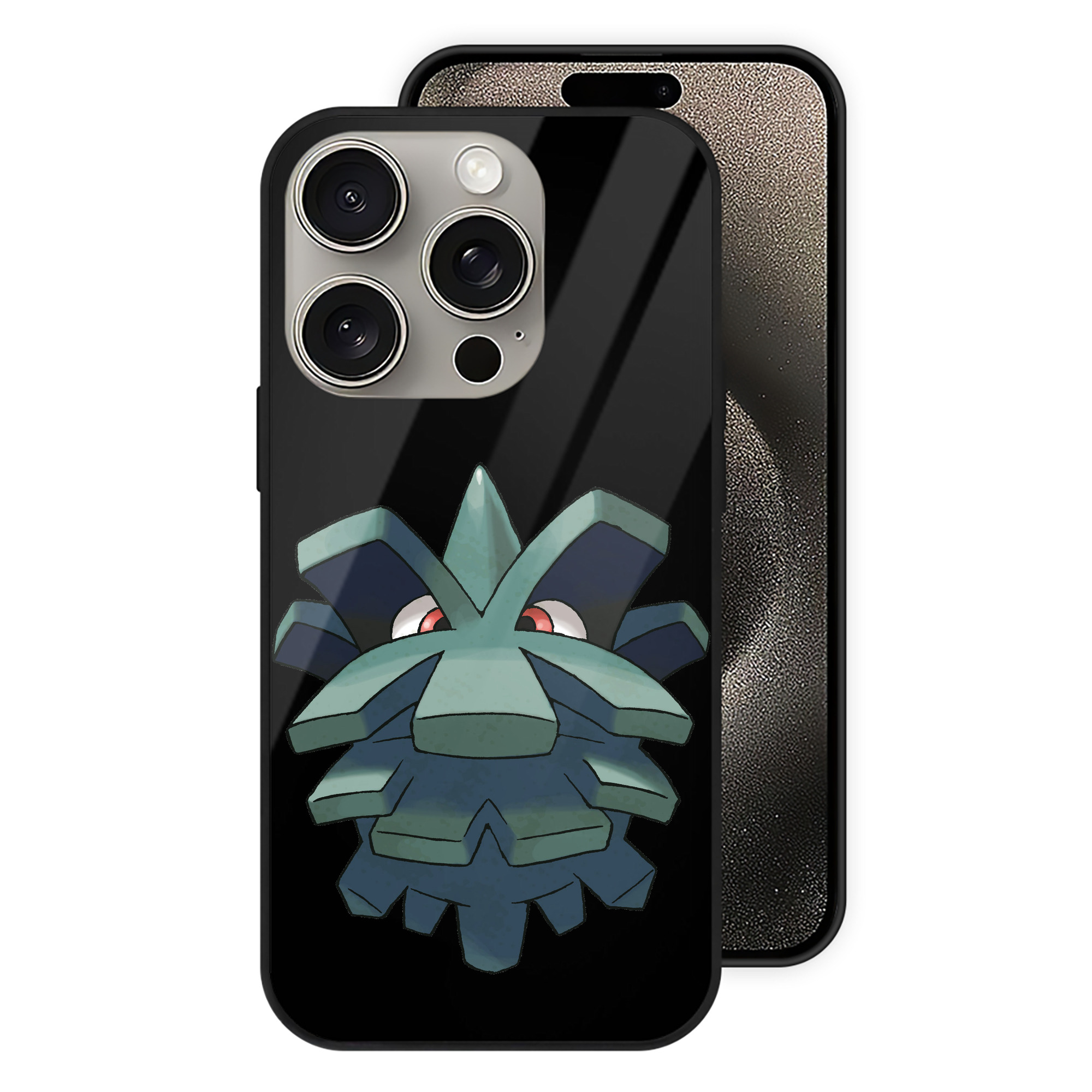 （画像用） ポケットモンスター Pokémon 【iPhone15Pro対応】スマホケース 耐衝撃＆黄変防止 背面ガラス