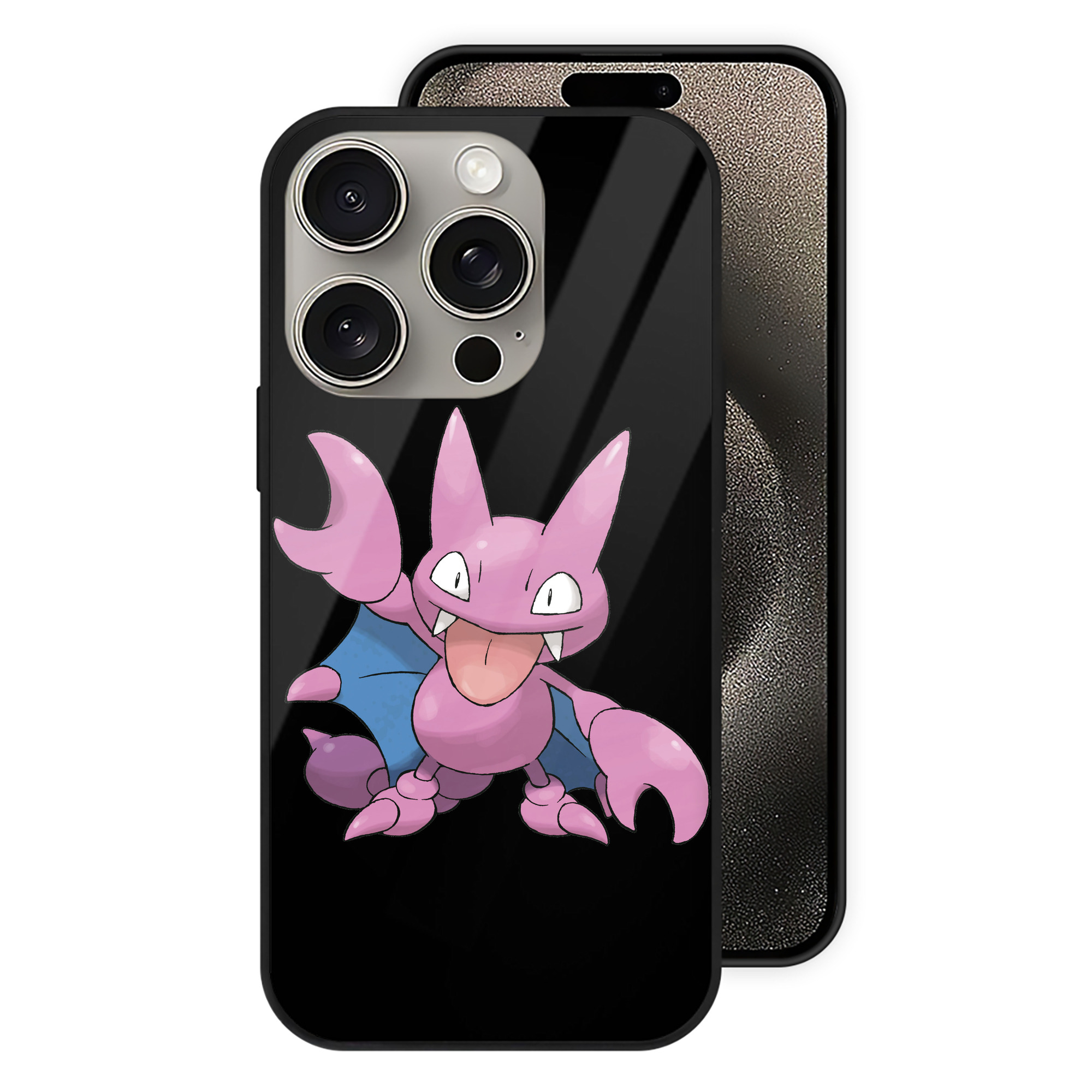 （画像用） ポケットモンスター Pokémon 【iPhone15Pro対応】スマホケース 耐衝撃＆黄変防止 背面ガラス