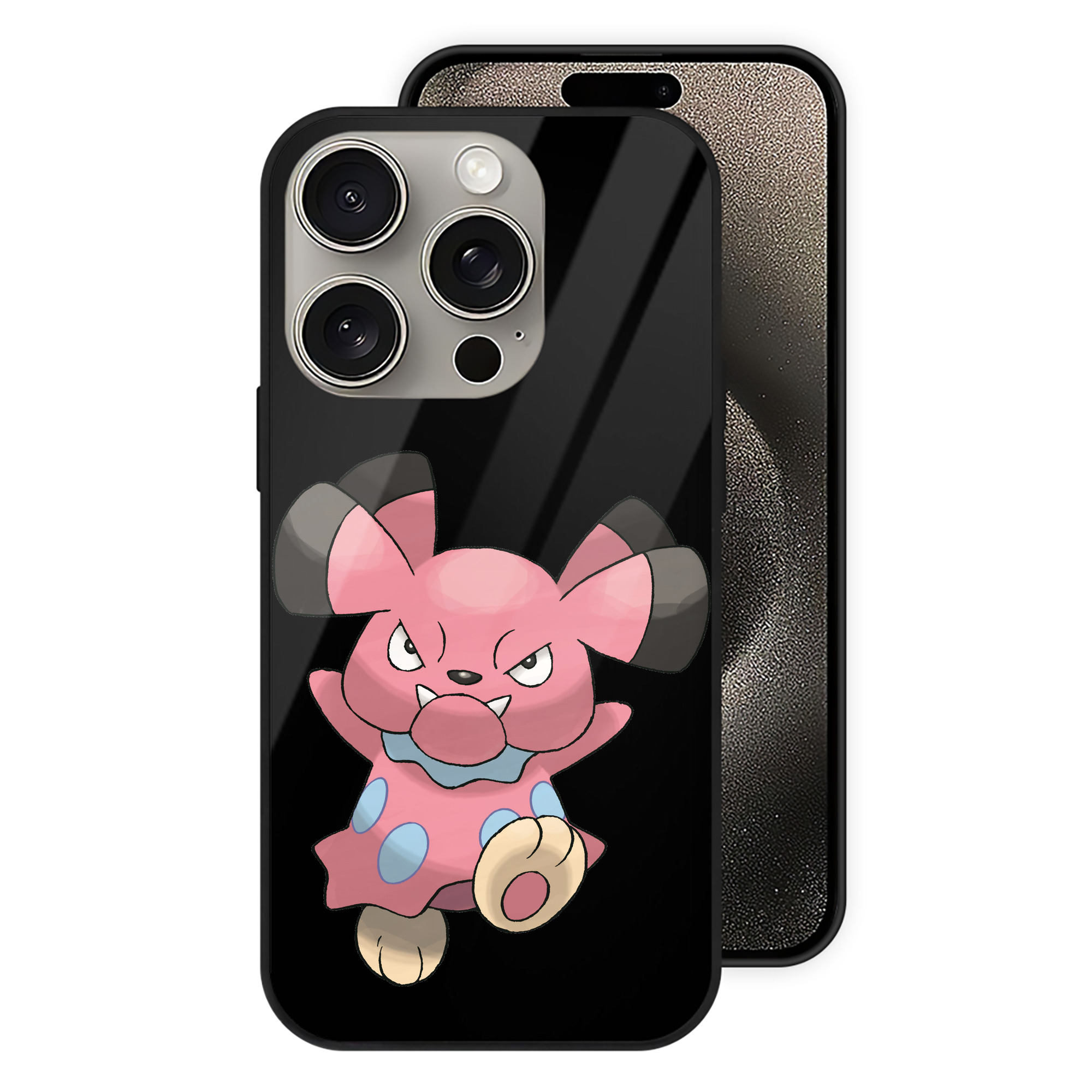 （画像用） ポケットモンスター Pokémon 【iPhone15Pro対応】スマホケース 耐衝撃＆黄変防止 背面ガラス