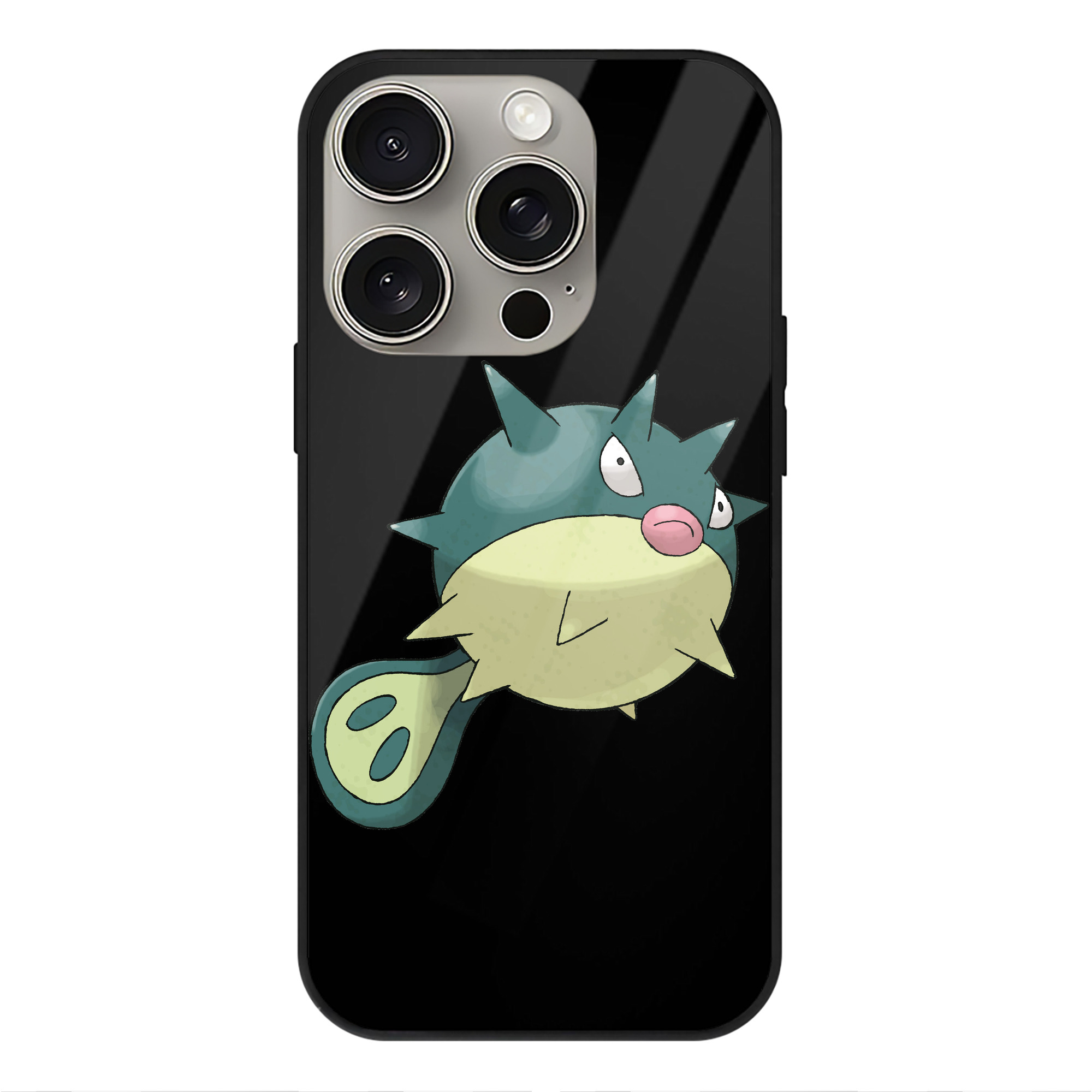 （画像用） ポケットモンスター Pokémon 【iPhone15Pro対応】スマホケース 耐衝撃＆黄変防止 背面ガラス
