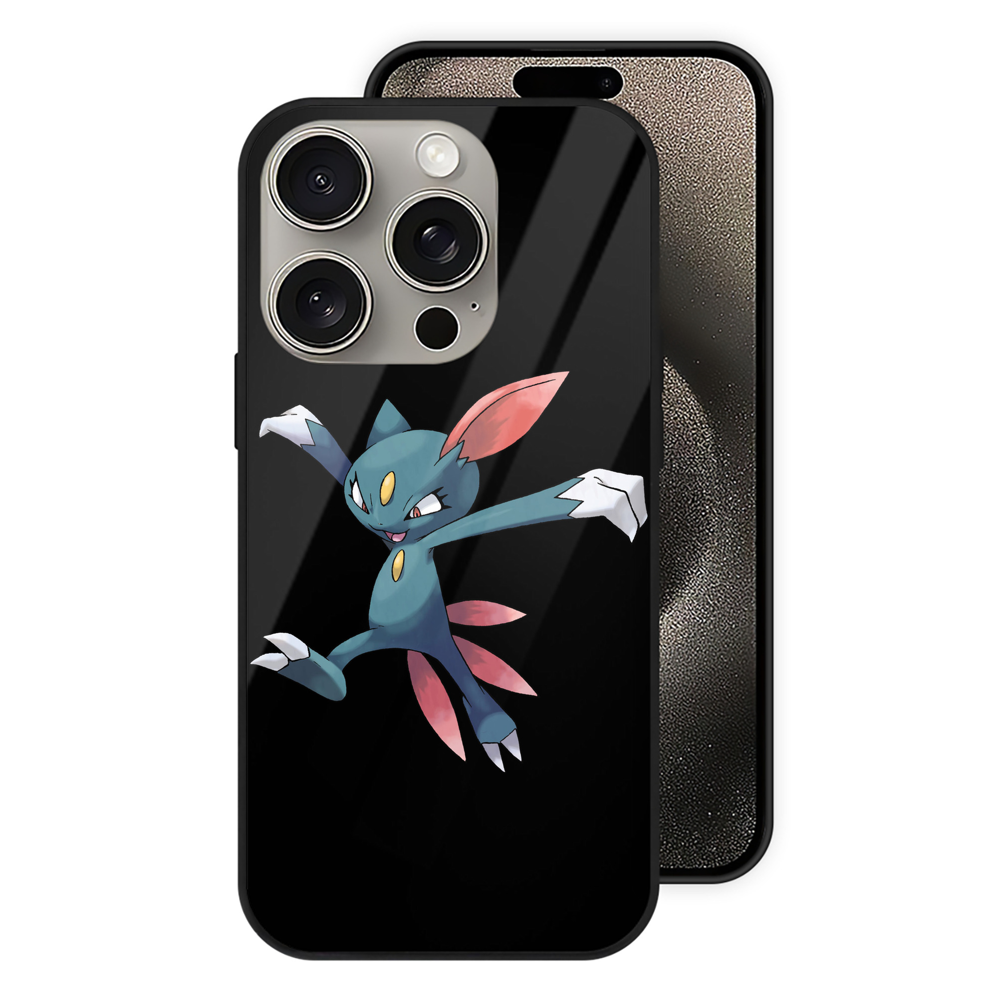 （画像用） ポケットモンスター Pokémon 【iPhone15Pro対応】スマホケース 耐衝撃＆黄変防止 背面ガラス