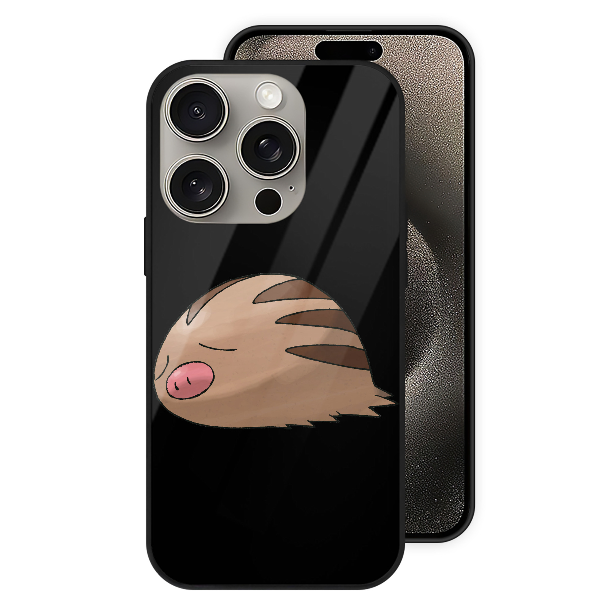 （画像用） ポケットモンスター Pokémon 【iPhone15Pro対応】スマホケース 耐衝撃＆黄変防止 背面ガラス