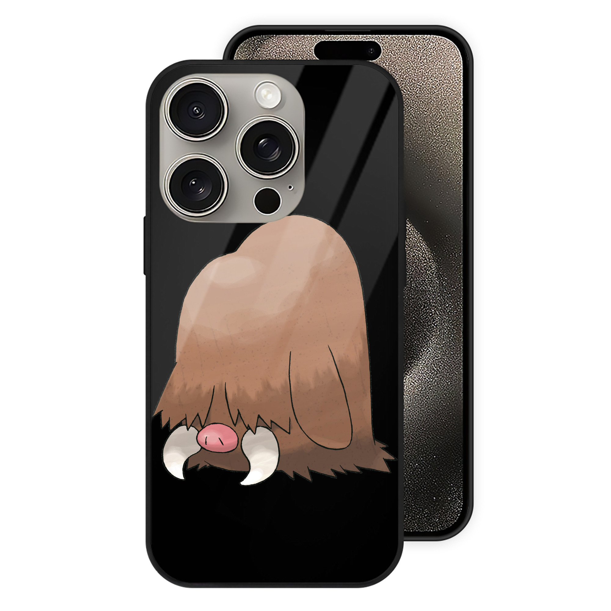 （画像用） ポケットモンスター Pokémon 【iPhone15Pro対応】スマホケース 耐衝撃＆黄変防止 背面ガラス