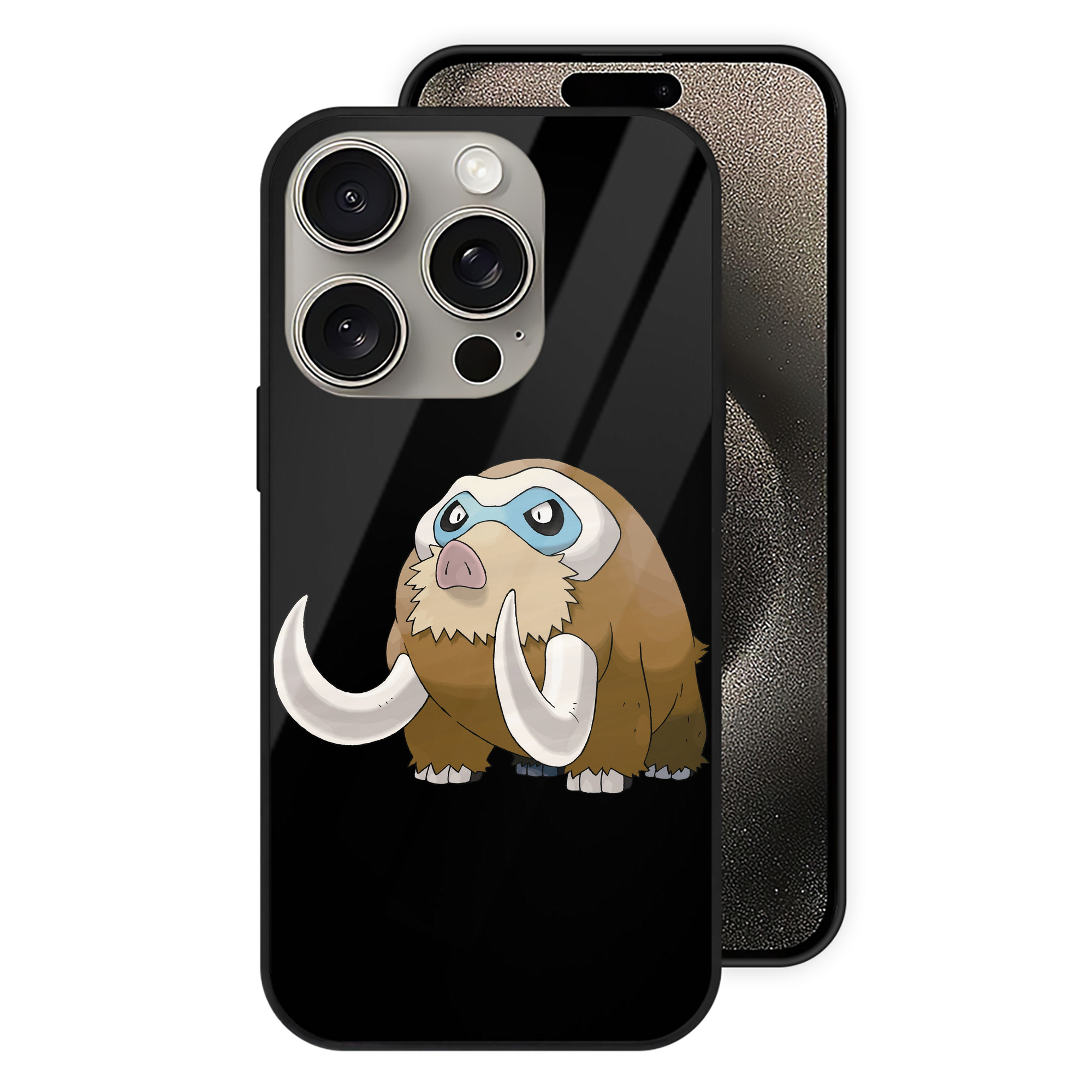 （画像用） ポケットモンスター Pokémon 【iPhone15Pro対応】スマホケース 耐衝撃＆黄変防止 背面ガラス