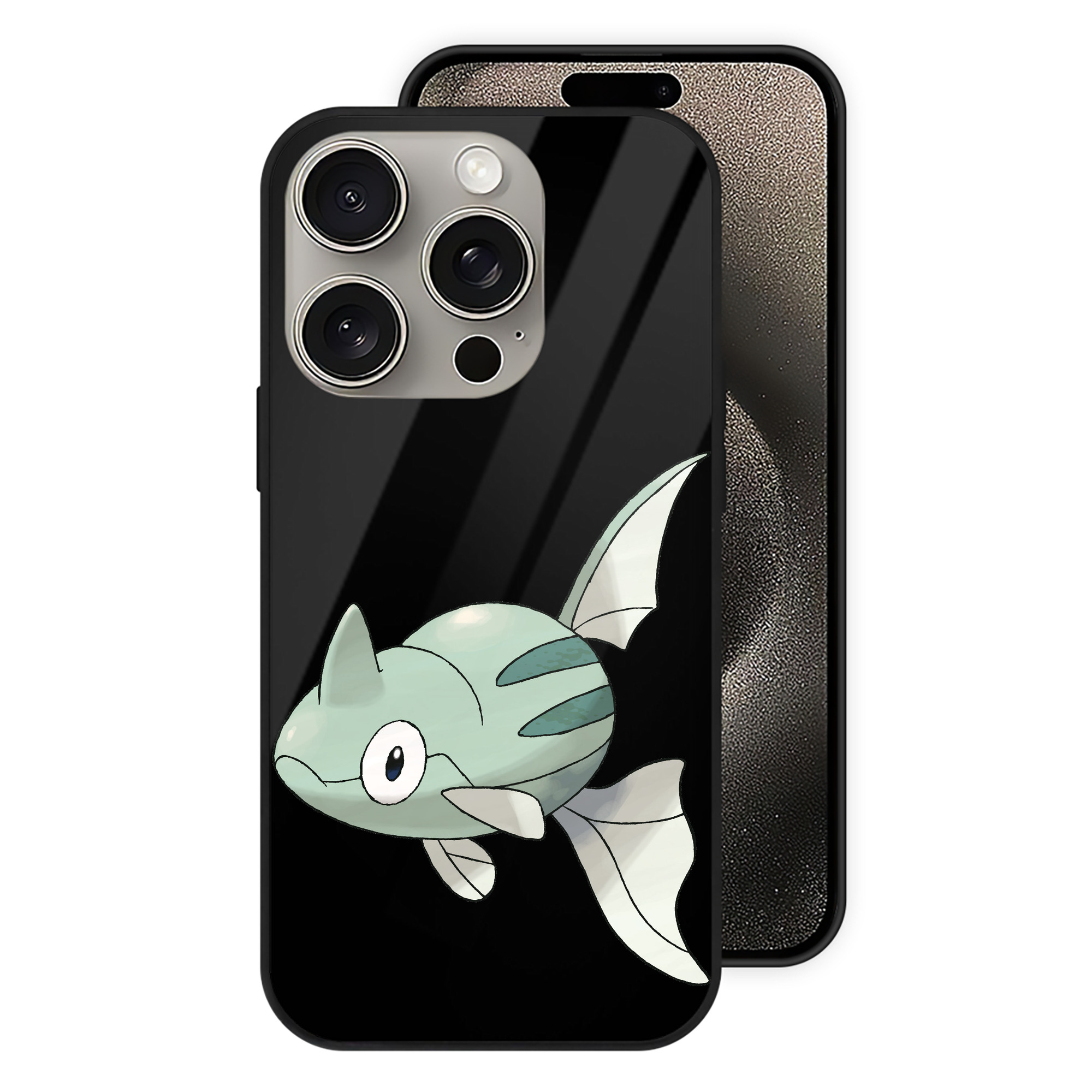 （画像用） ポケットモンスター Pokémon 【iPhone15Pro対応】スマホケース 耐衝撃＆黄変防止 背面ガラス
