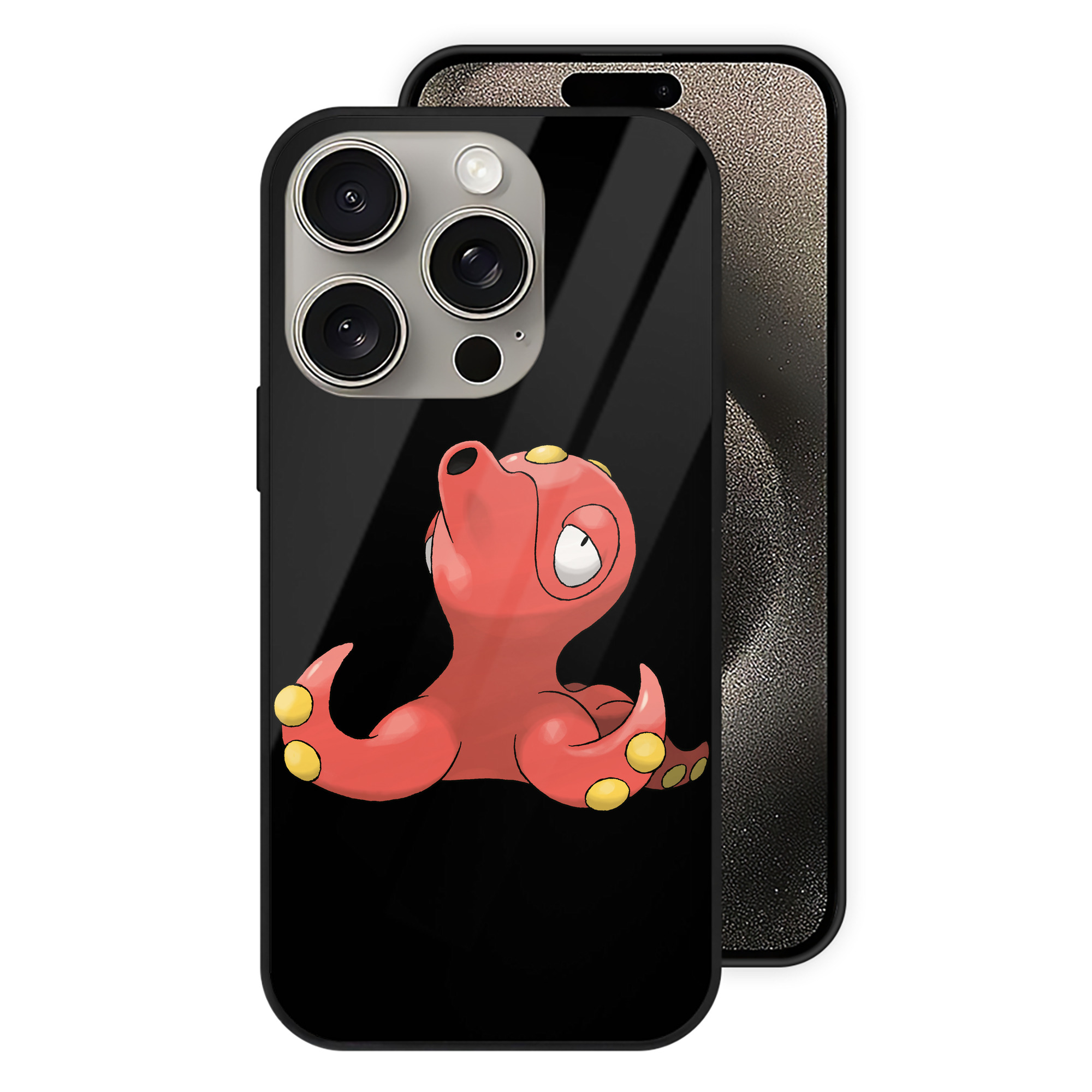 （画像用） ポケットモンスター Pokémon 【iPhone15Pro対応】スマホケース 耐衝撃＆黄変防止 背面ガラス