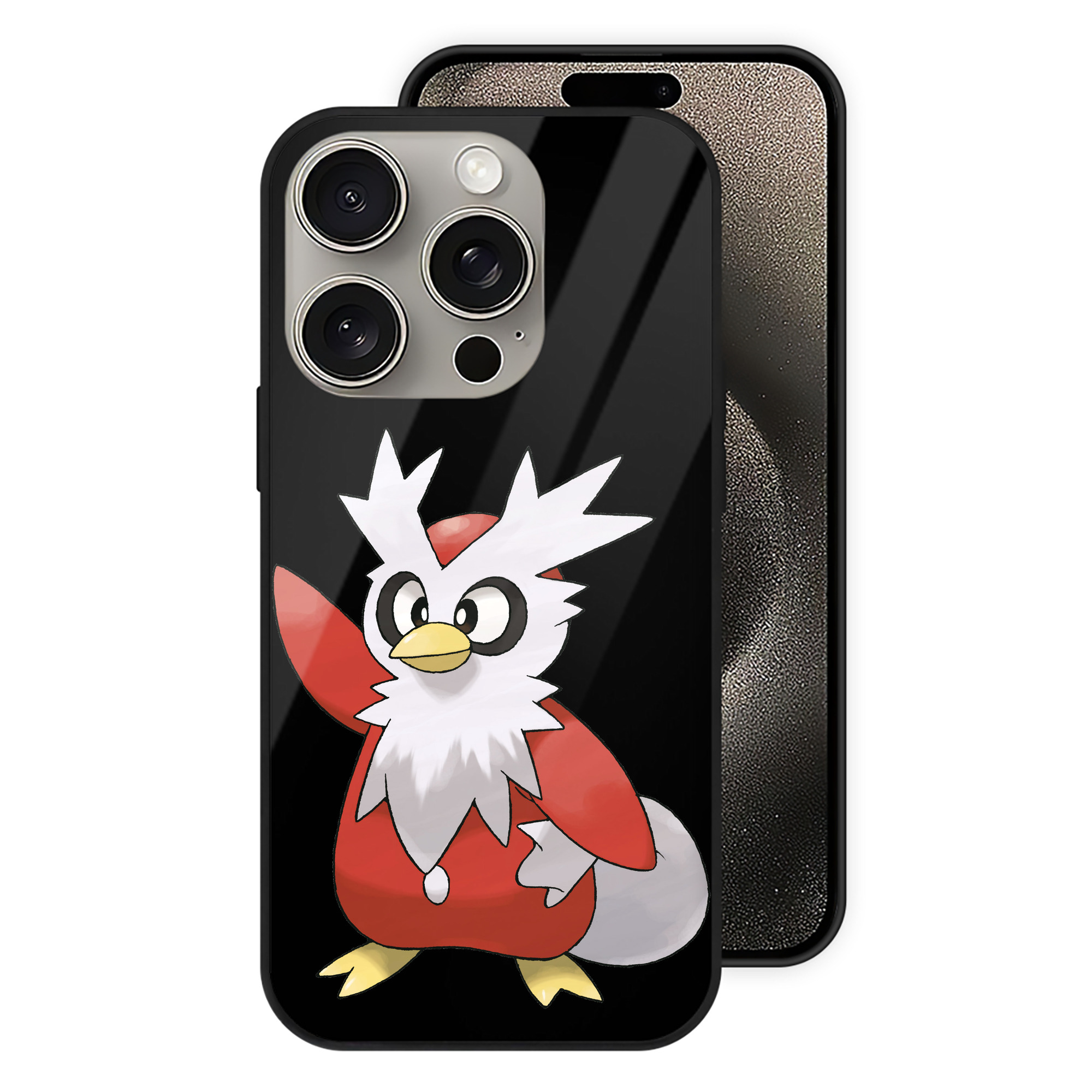 （画像用） ポケットモンスター Pokémon 【iPhone15Pro対応】スマホケース 耐衝撃＆黄変防止 背面ガラス