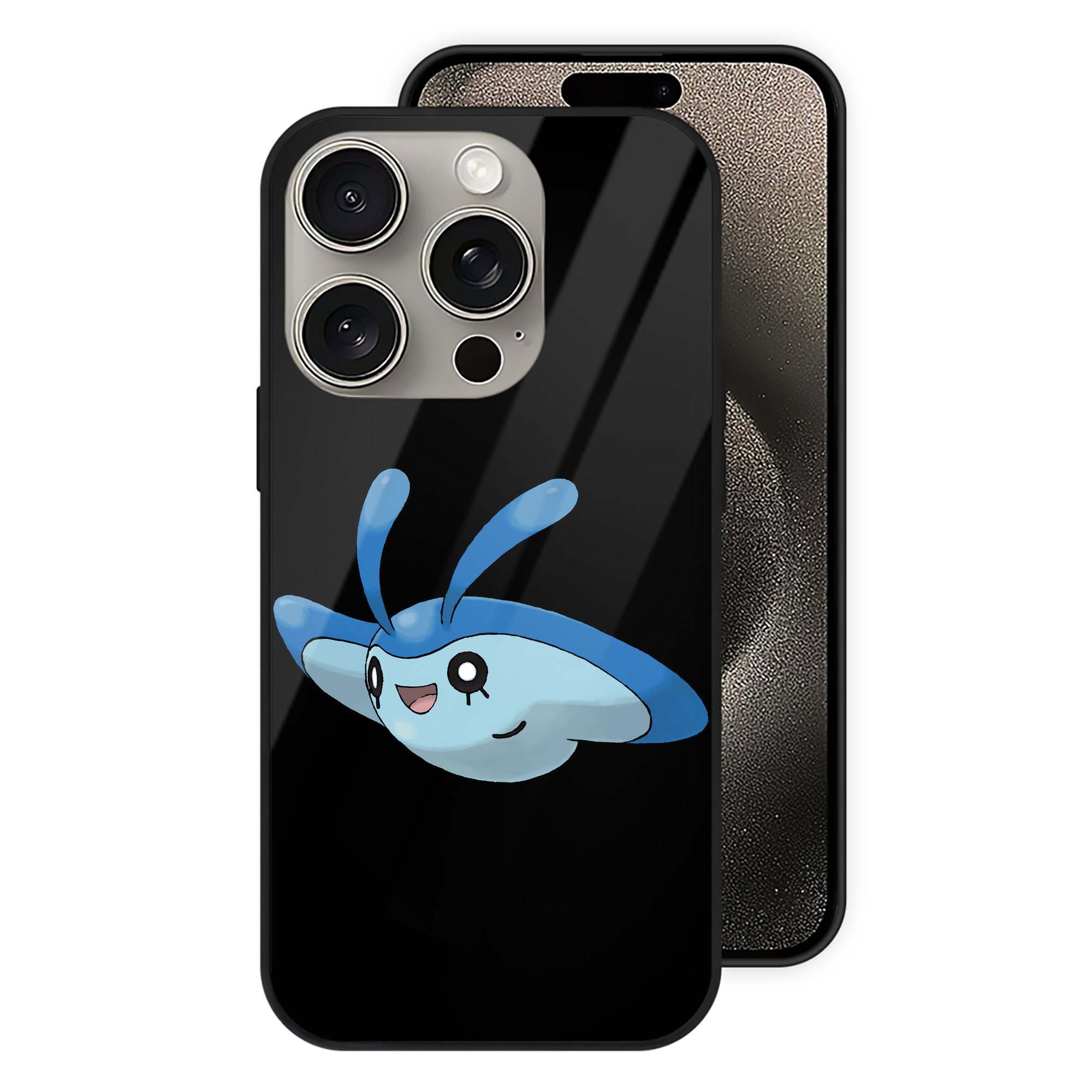 （画像用） ポケットモンスター Pokémon 【iPhone15Pro対応】スマホケース 耐衝撃＆黄変防止 背面ガラス