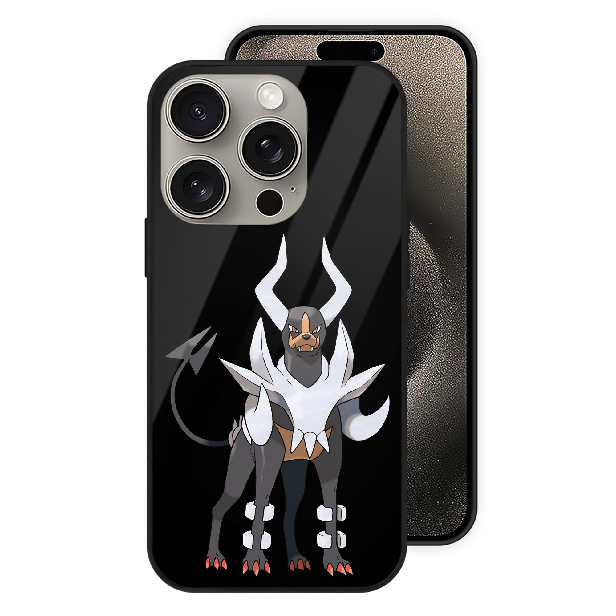 （画像用） ポケットモンスター Pokémon 【iPhone15Pro対応】スマホケース 耐衝撃＆黄変防止 背面ガラス