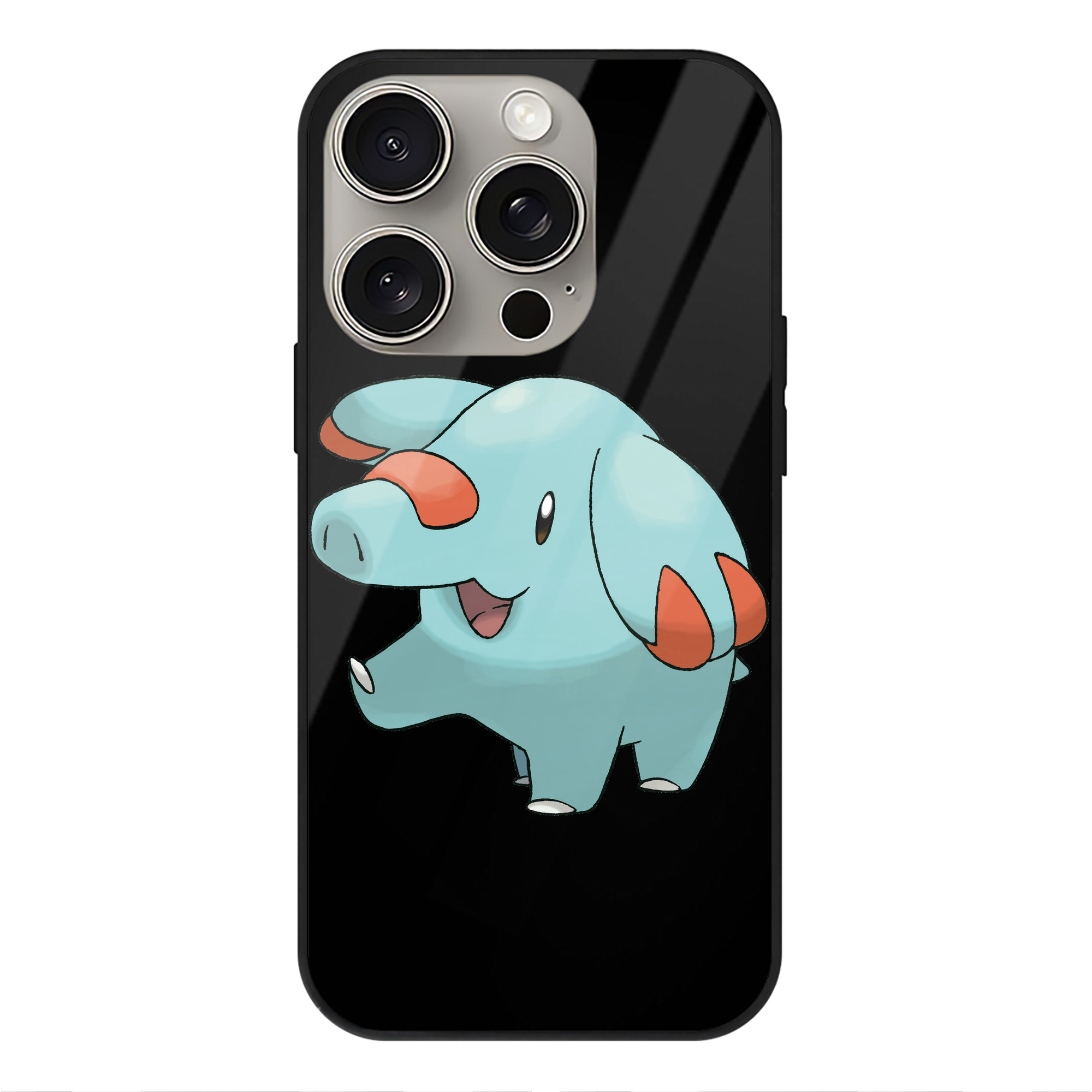 （画像用） ポケットモンスター Pokémon 【iPhone15Pro対応】スマホケース 耐衝撃＆黄変防止 背面ガラス