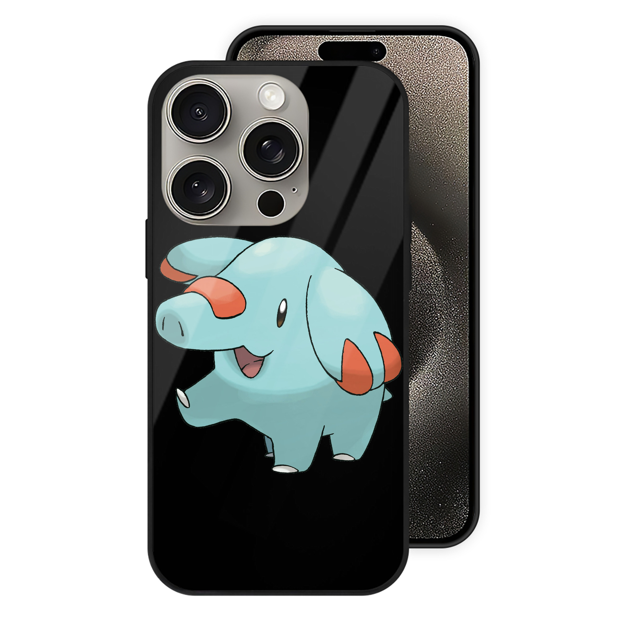 （画像用） ポケットモンスター Pokémon 【iPhone15Pro対応】スマホケース 耐衝撃＆黄変防止 背面ガラス