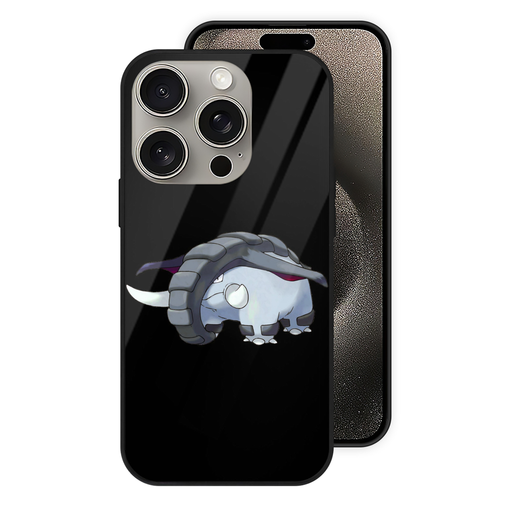 （画像用） ポケットモンスター Pokémon 【iPhone15Pro対応】スマホケース 耐衝撃＆黄変防止 背面ガラス