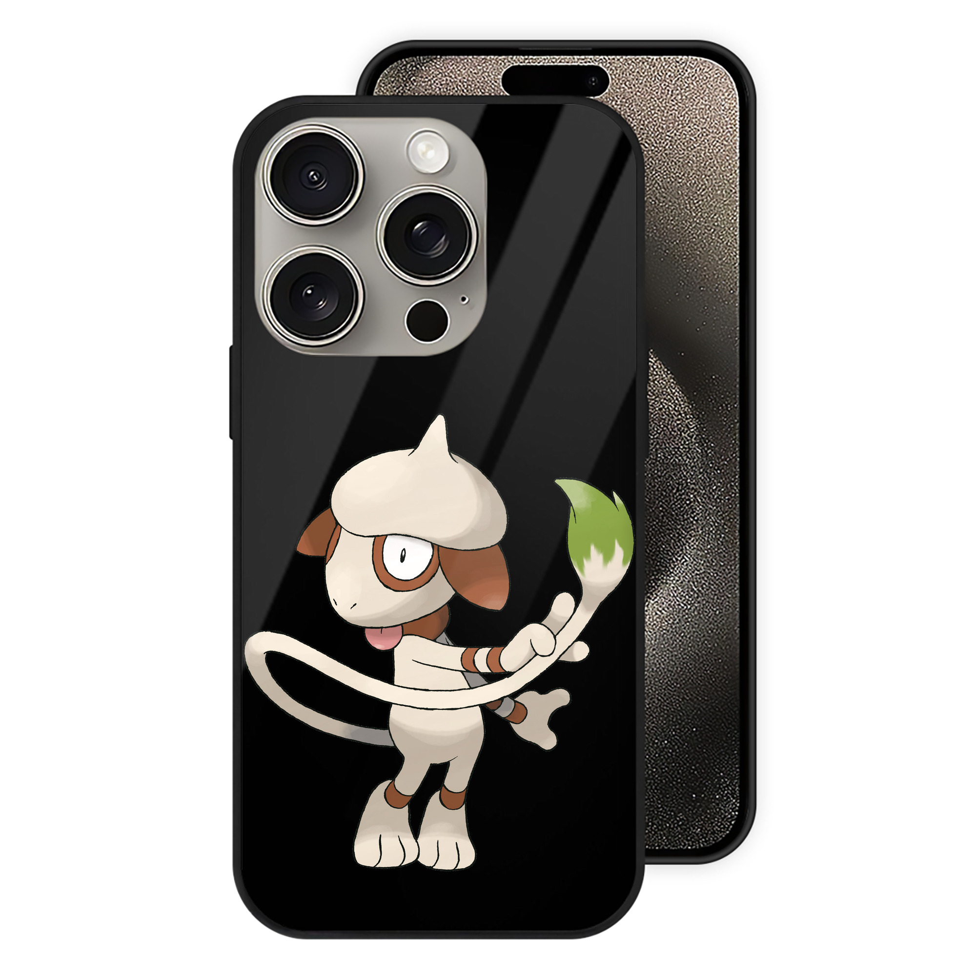 （画像用） ポケットモンスター Pokémon 【iPhone15Pro対応】スマホケース 耐衝撃＆黄変防止 背面ガラス