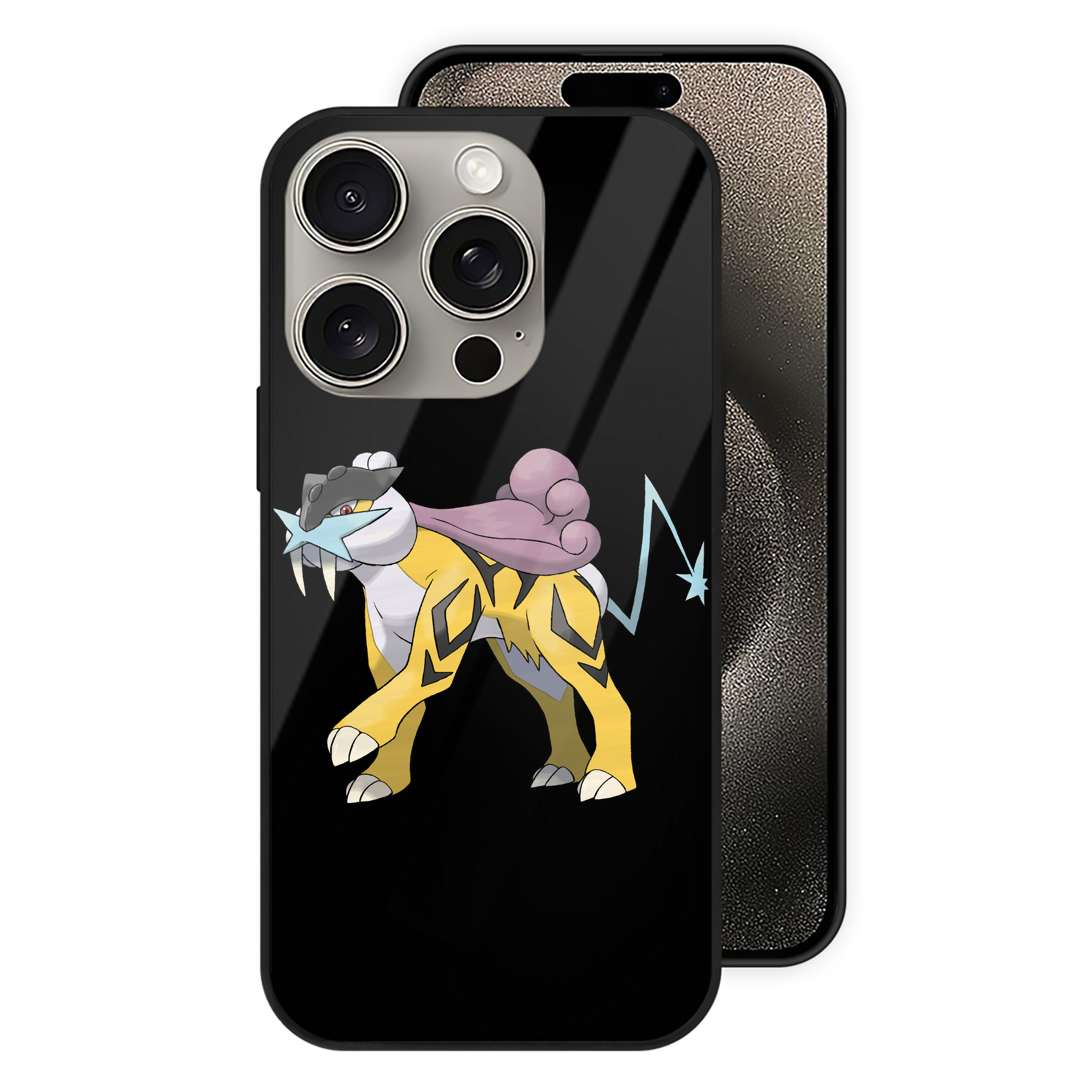 （画像用） ポケットモンスター Pokémon 【iPhone15Pro対応】スマホケース 耐衝撃＆黄変防止 背面ガラス