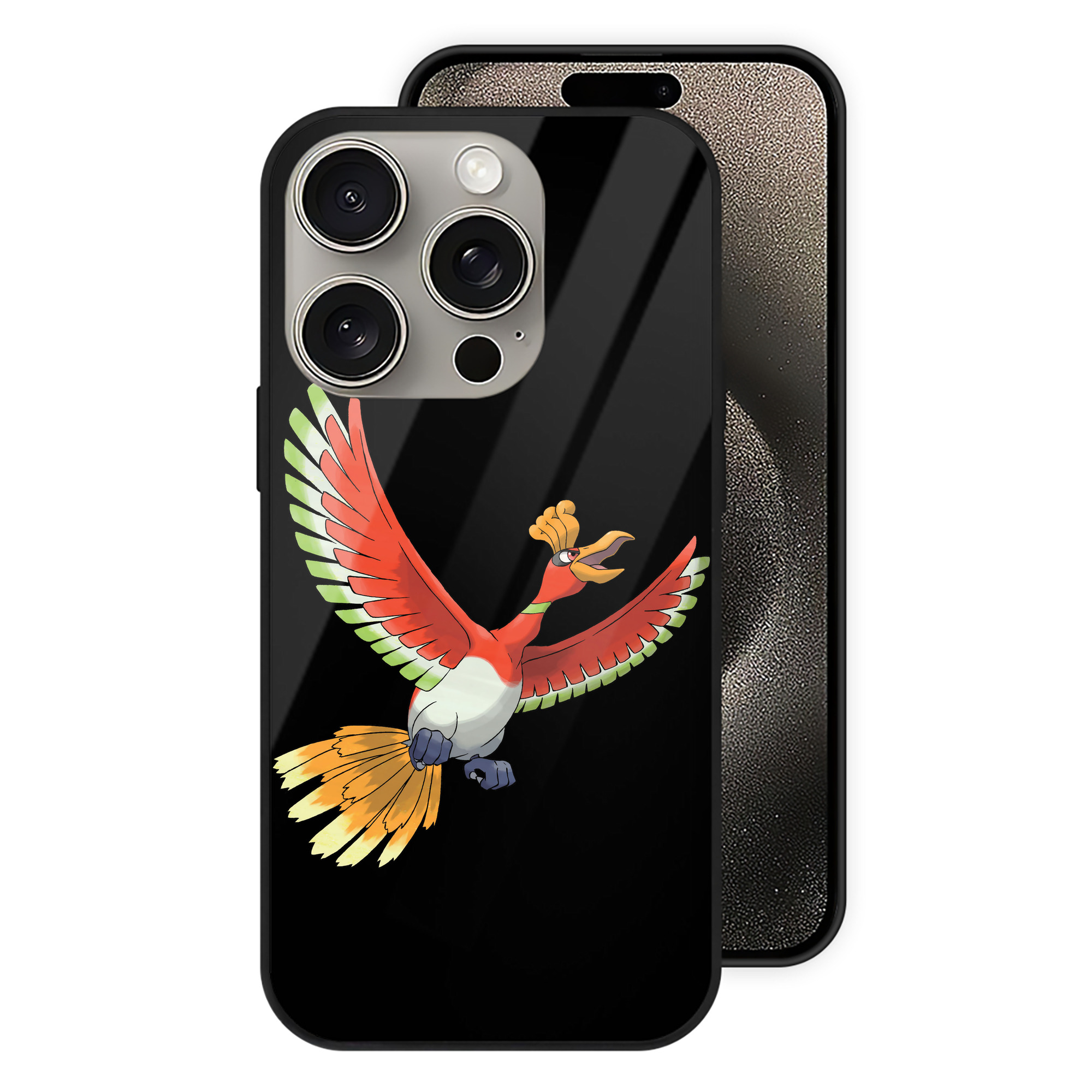 （画像用） ポケットモンスター Pokémon 【iPhone15Pro対応】スマホケース 耐衝撃＆黄変防止 背面ガラス