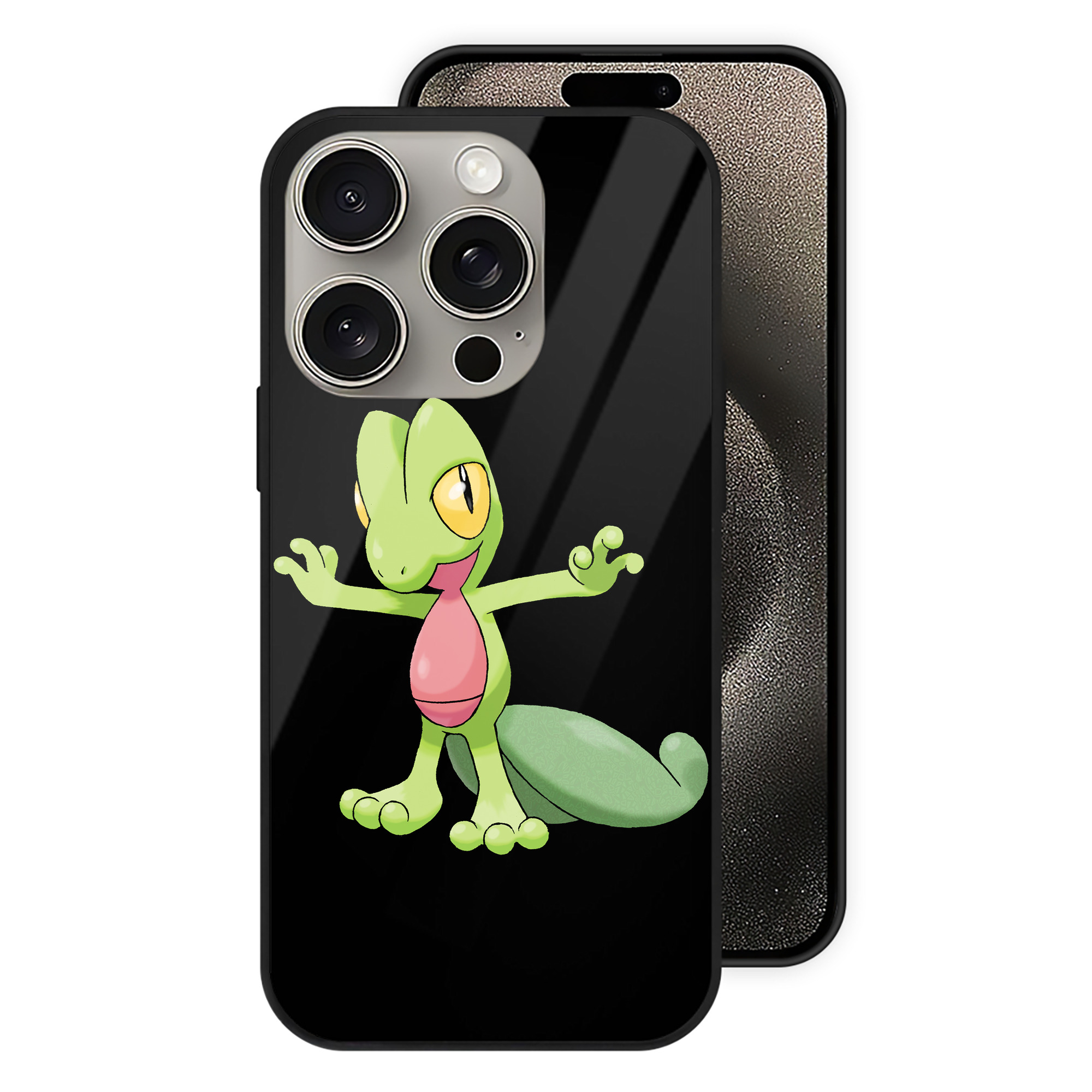 （画像用） ポケットモンスター Pokémon 【iPhone15Pro対応】スマホケース 耐衝撃＆黄変防止 背面ガラス