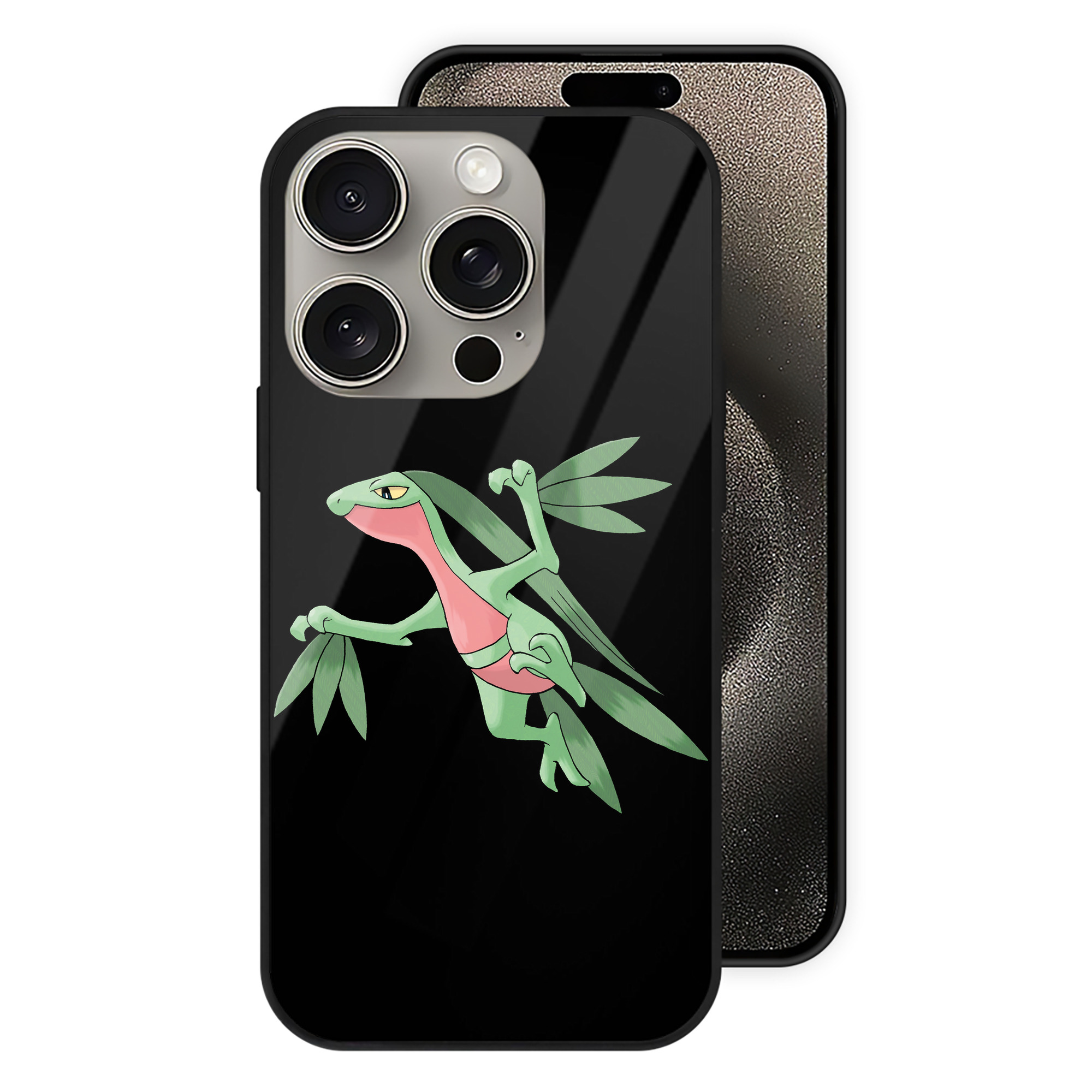 （画像用） ポケットモンスター Pokémon 【iPhone15Pro対応】スマホケース 耐衝撃＆黄変防止 背面ガラス