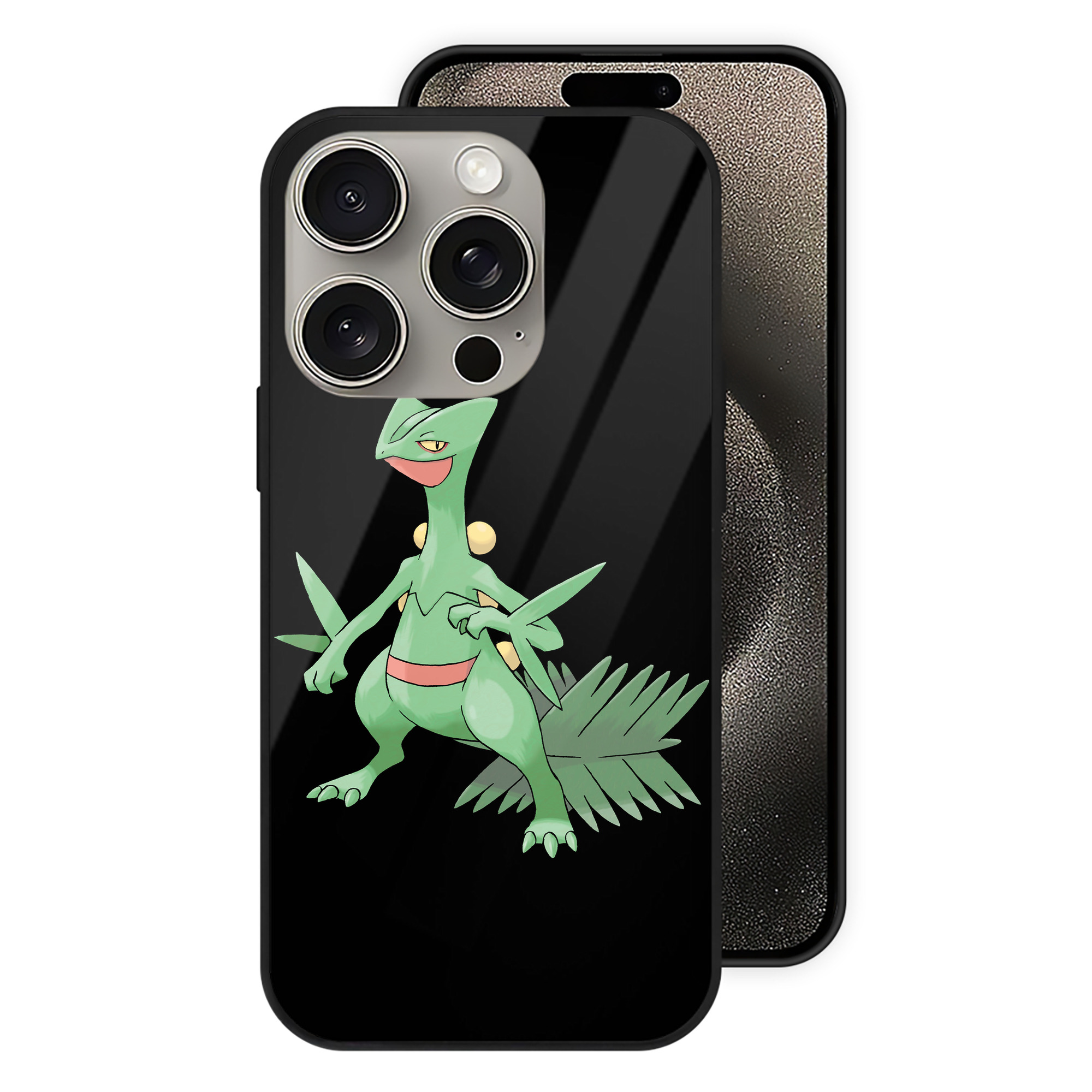 （画像用） ポケットモンスター Pokémon 【iPhone15Pro対応】スマホケース 耐衝撃＆黄変防止 背面ガラス