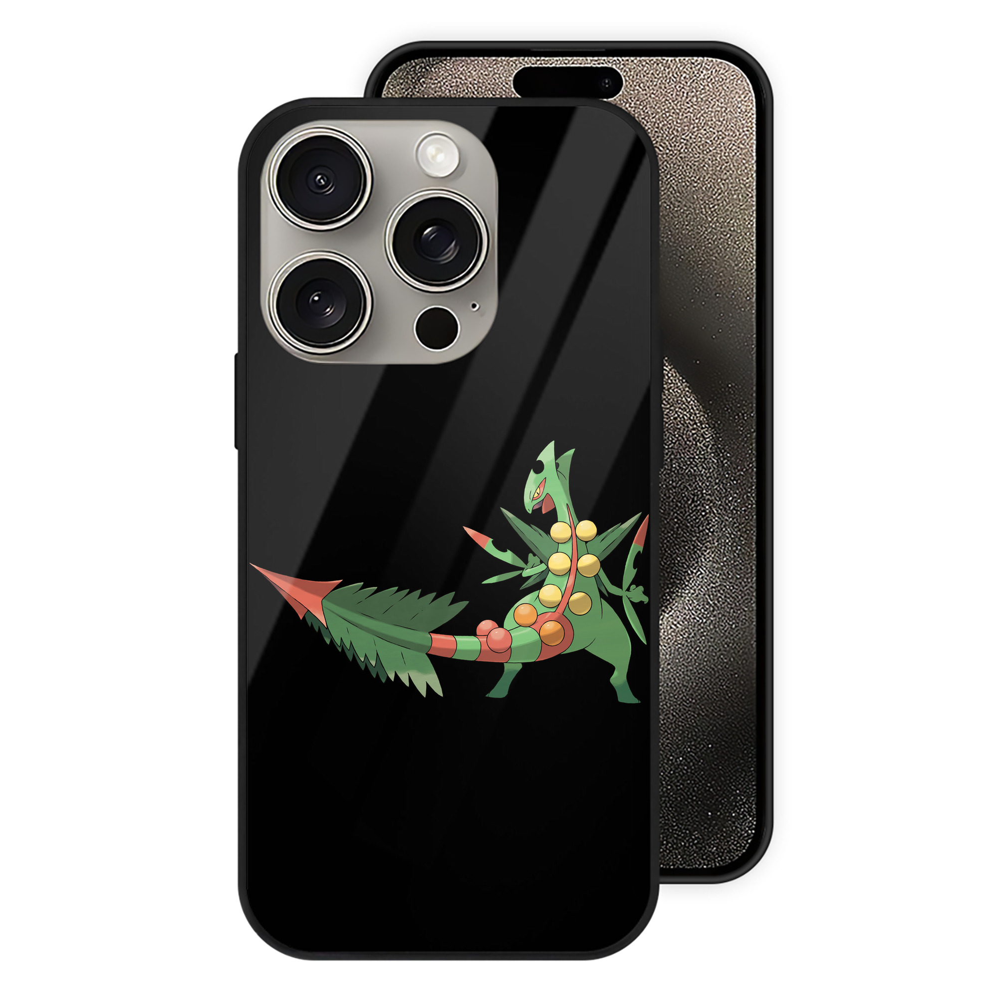 （画像用） ポケットモンスター Pokémon 【iPhone15Pro対応】スマホケース 耐衝撃＆黄変防止 背面ガラス