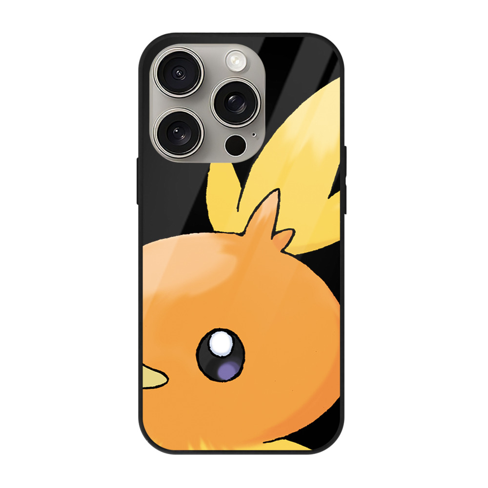 （画像用） ポケットモンスター Pokémon 【iPhone15Pro対応】スマホケース 耐衝撃＆黄変防止 背面ガラス