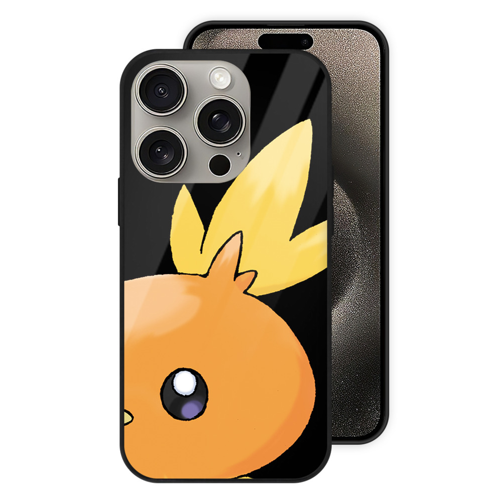 （画像用） ポケットモンスター Pokémon 【iPhone15Pro対応】スマホケース 耐衝撃＆黄変防止 背面ガラス