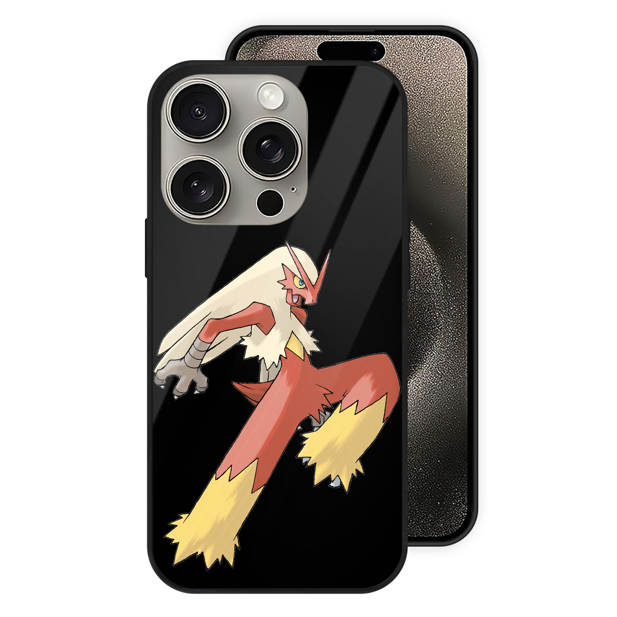 （画像用） ポケットモンスター Pokémon 【iPhone15Pro対応】スマホケース 耐衝撃＆黄変防止 背面ガラス