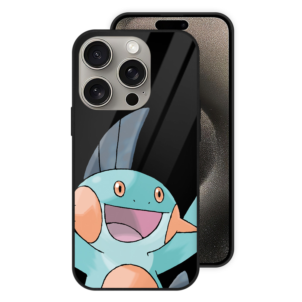 （画像用） ポケットモンスター Pokémon 【iPhone15Pro対応】スマホケース 耐衝撃＆黄変防止 背面ガラス