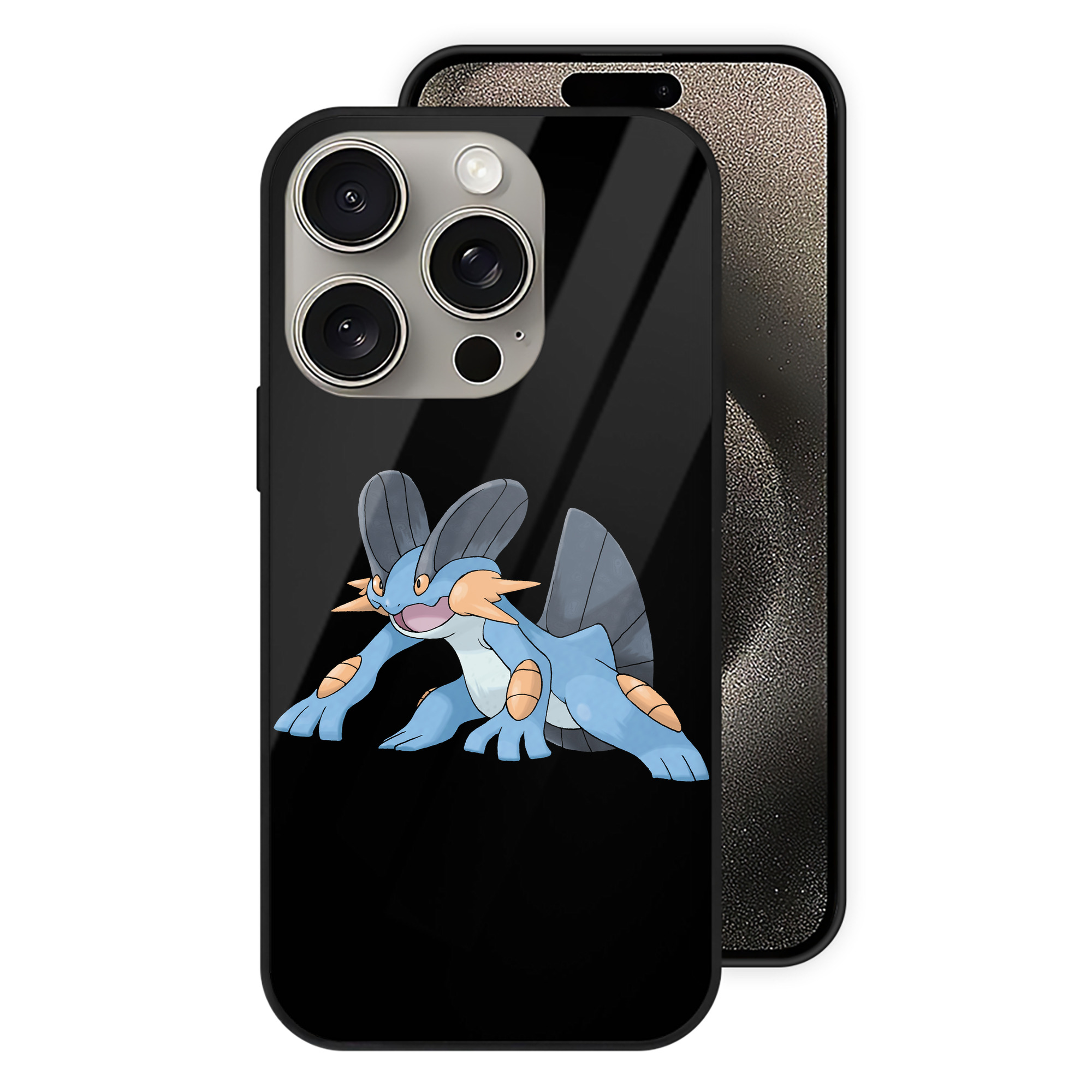 （画像用） ポケットモンスター Pokémon 【iPhone15Pro対応】スマホケース 耐衝撃＆黄変防止 背面ガラス
