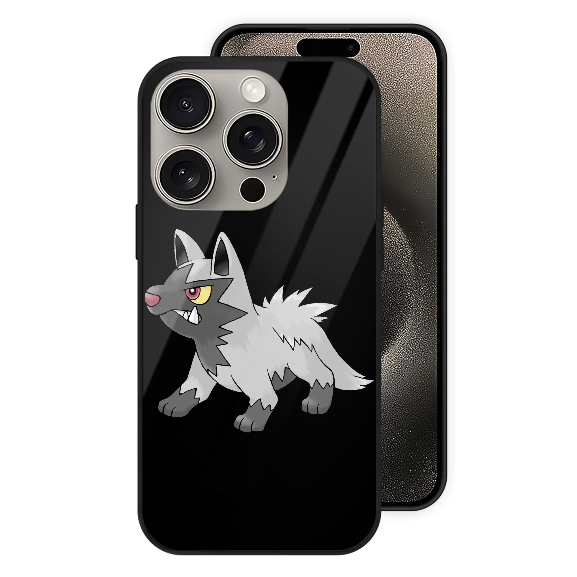 （画像用） ポケットモンスター Pokémon 【iPhone15Pro対応】スマホケース 耐衝撃＆黄変防止 背面ガラス