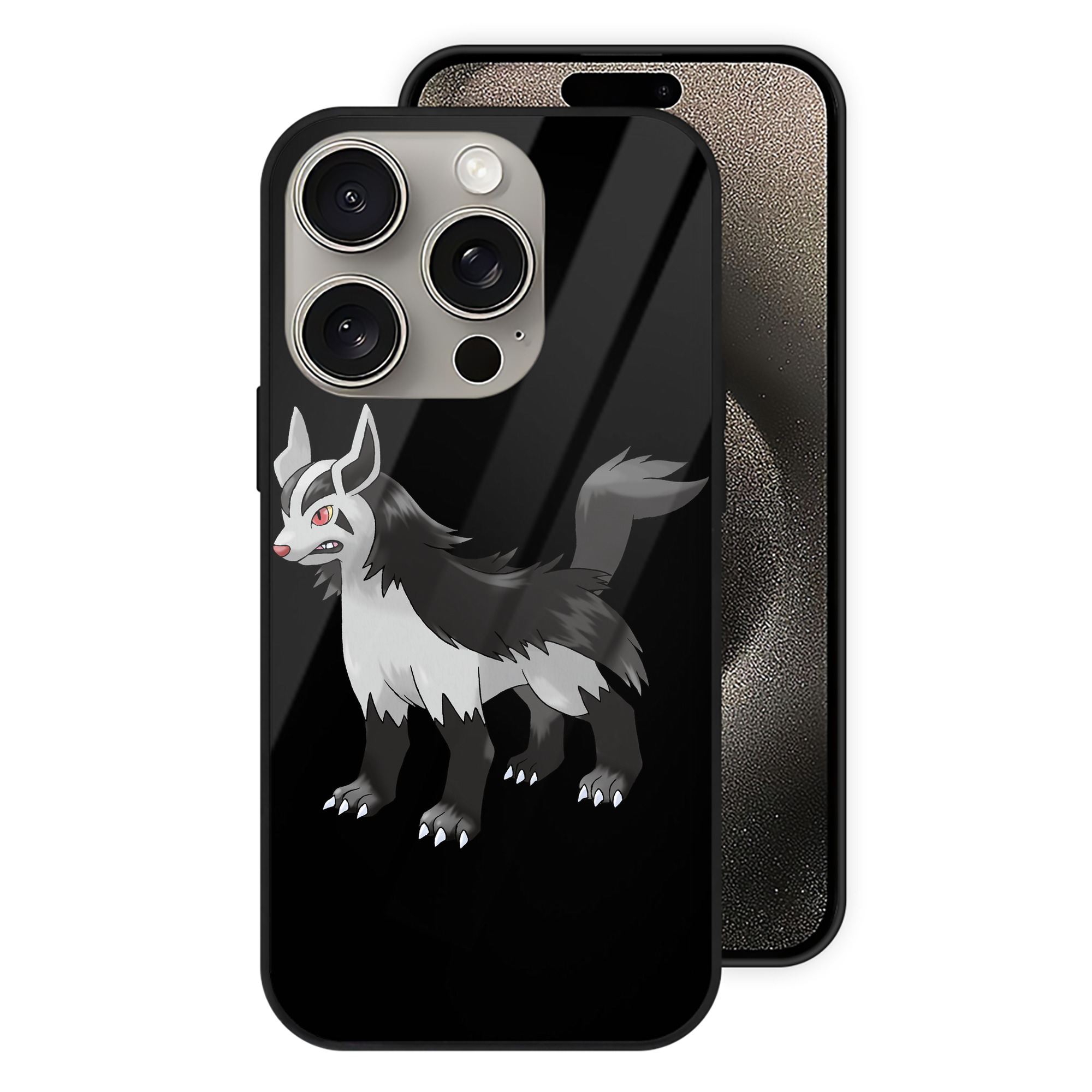 （画像用） ポケットモンスター Pokémon 【iPhone15Pro対応】スマホケース 耐衝撃＆黄変防止 背面ガラス