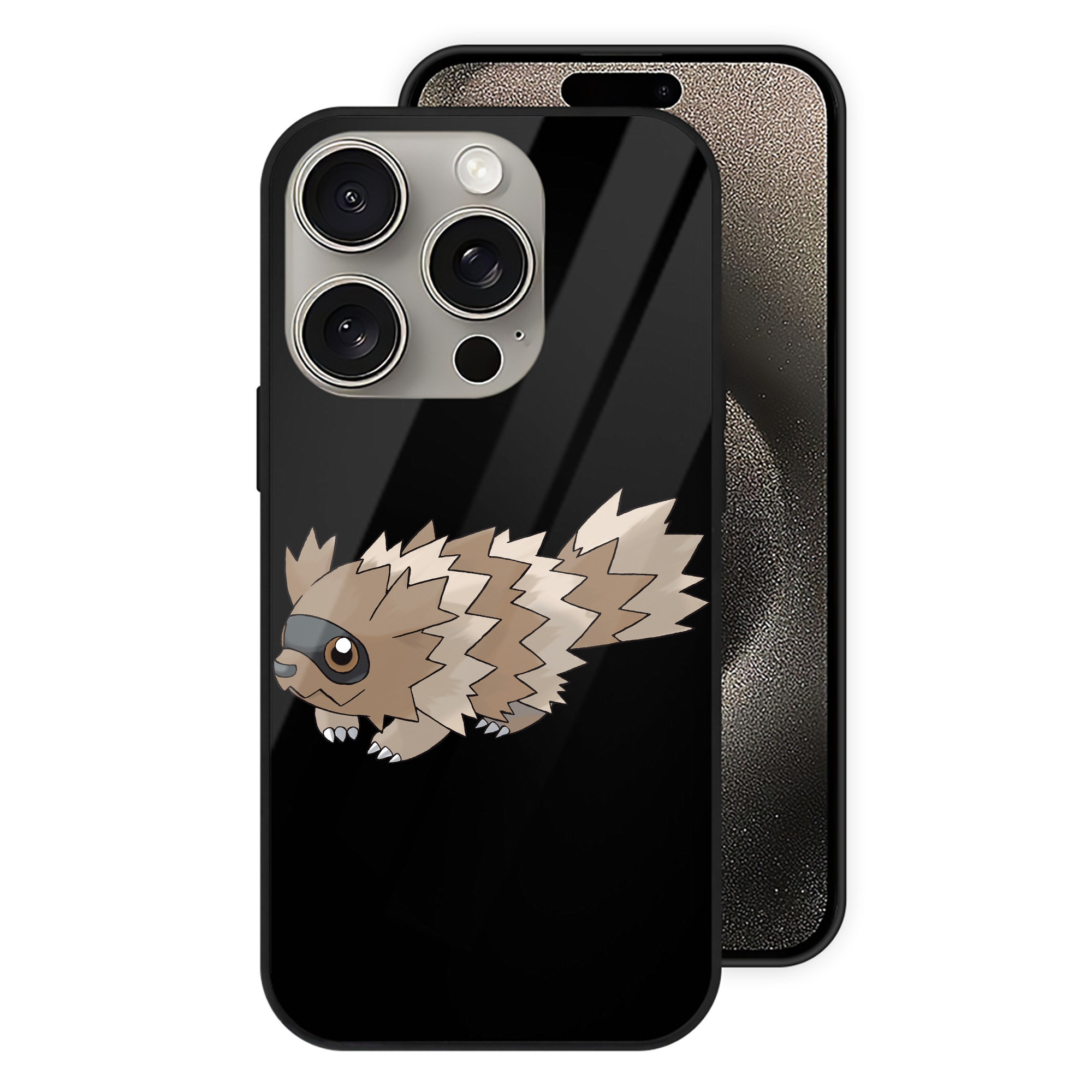 （画像用） ポケットモンスター Pokémon 【iPhone15Pro対応】スマホケース 耐衝撃＆黄変防止 背面ガラス