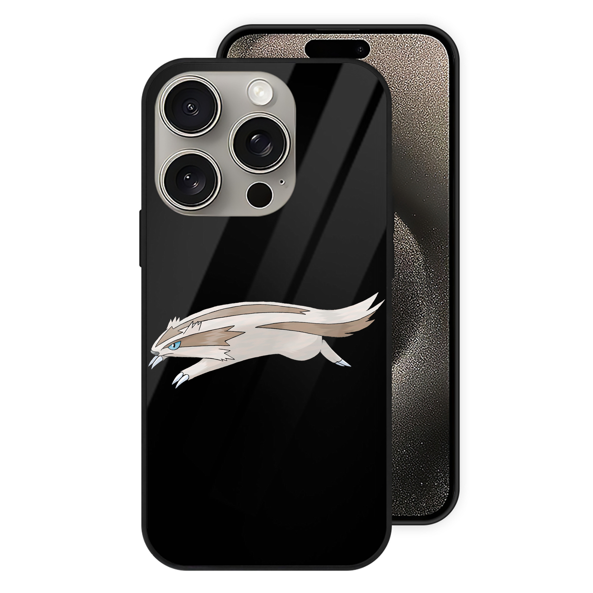 （画像用） ポケットモンスター Pokémon 【iPhone15Pro対応】スマホケース 耐衝撃＆黄変防止 背面ガラス