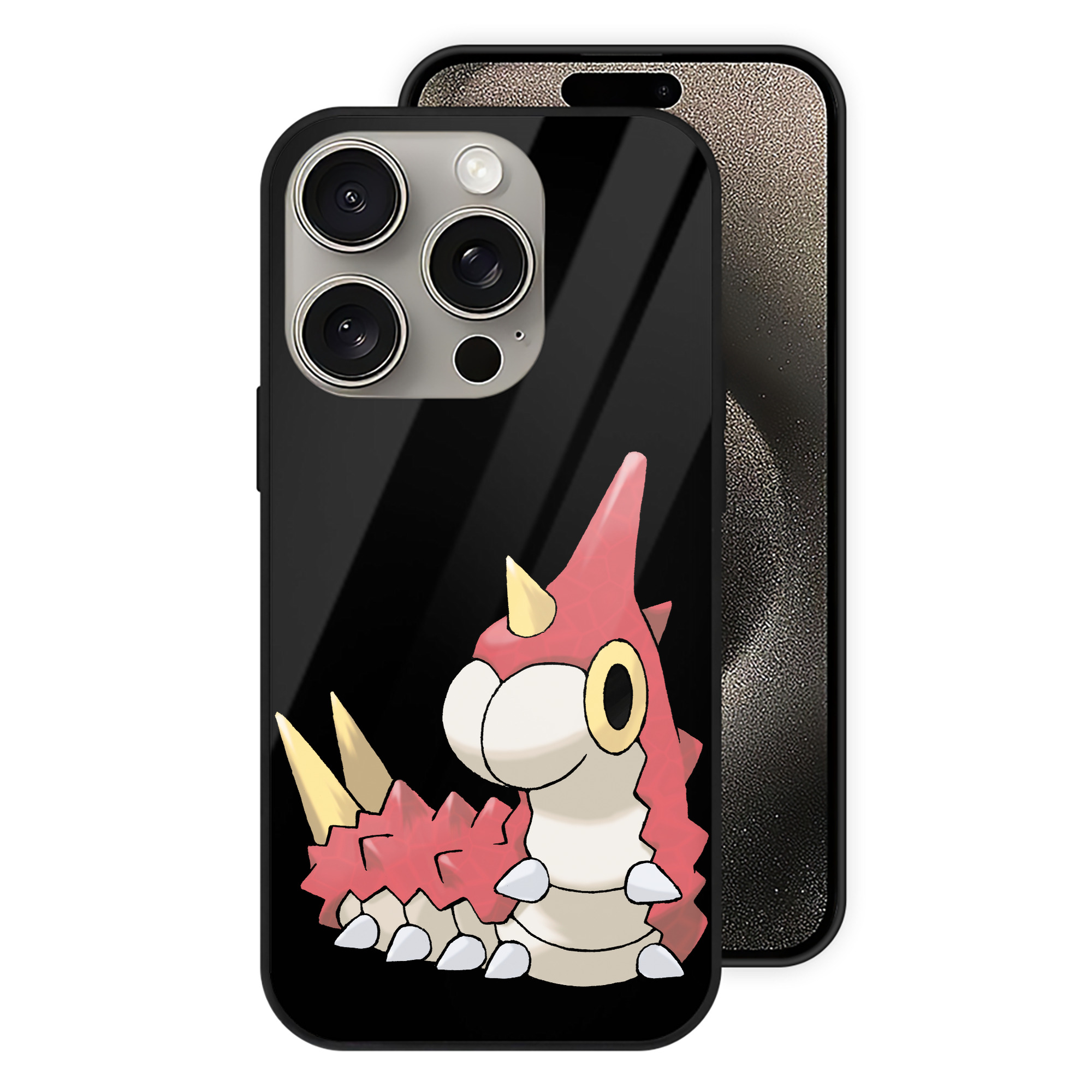 （画像用） ポケットモンスター Pokémon 【iPhone15Pro対応】スマホケース 耐衝撃＆黄変防止 背面ガラス